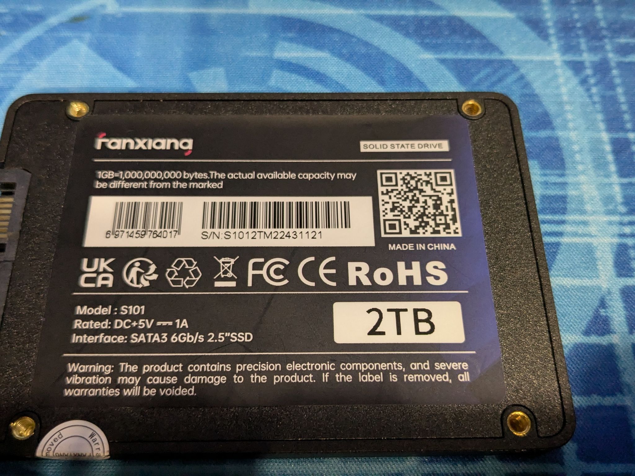 fanxiang S101 sata ssd, used