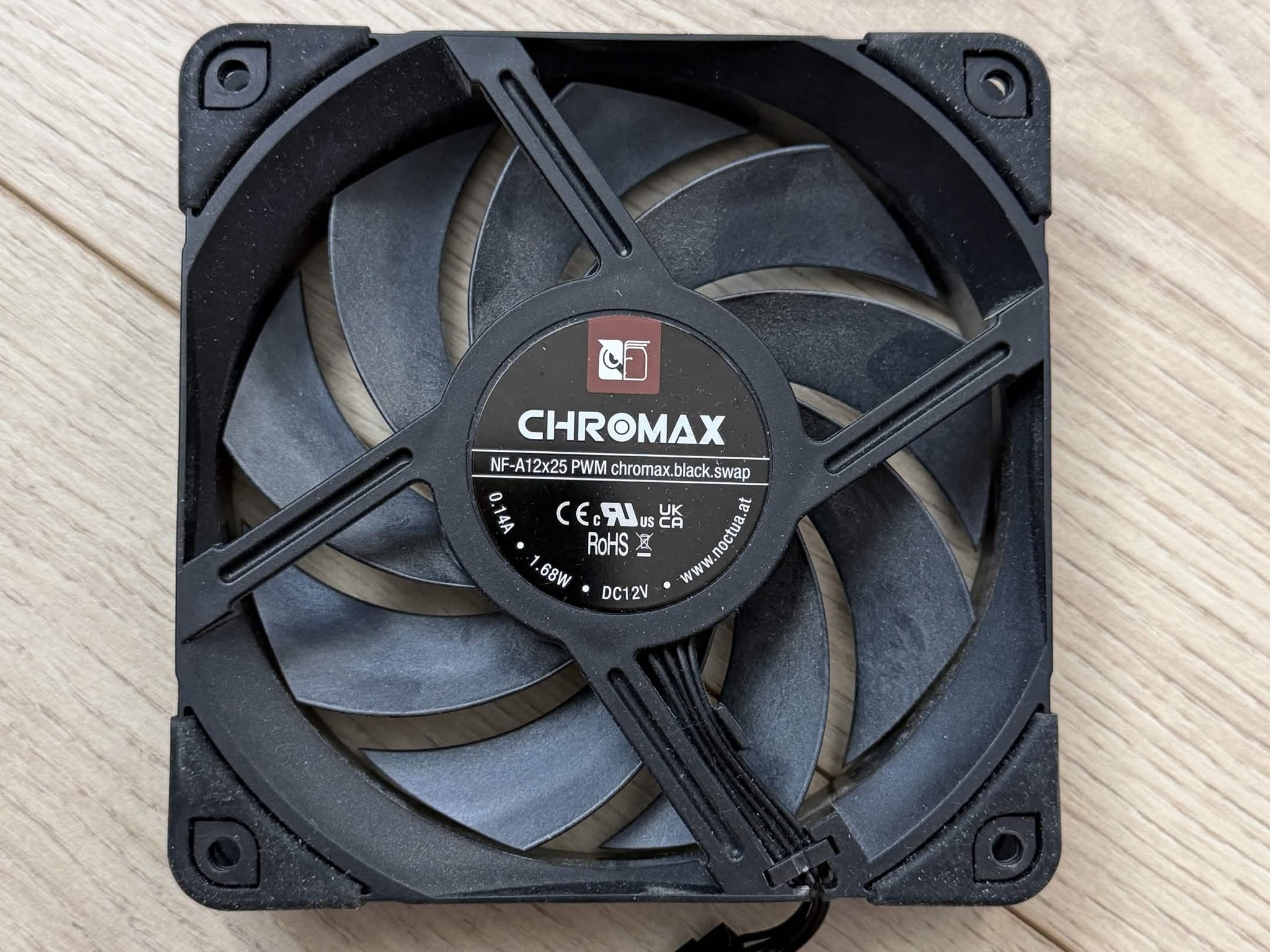 4x FANS NOCTUA NF-A12x25 PWM CHROMAX Fans G1
