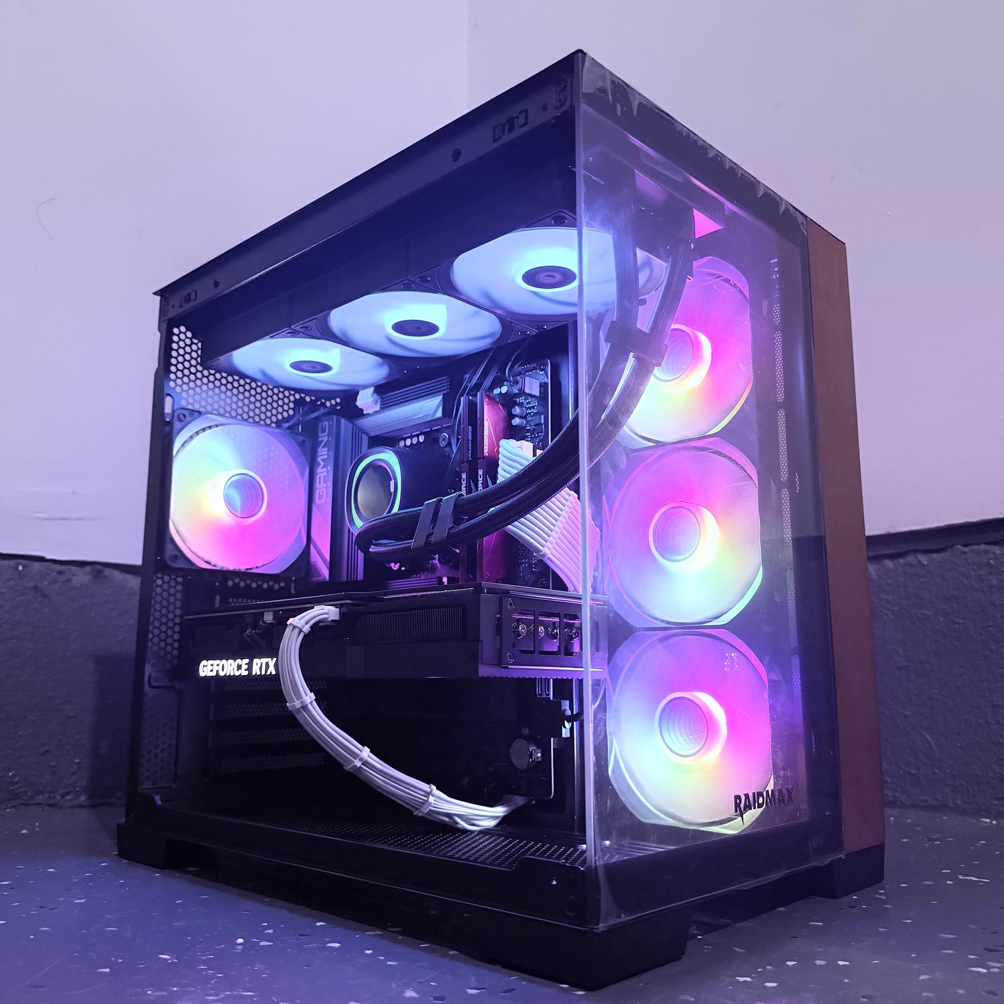 ⚫️"Frozen Timber"🌈| 4K Gaming | RTX 4080 16GB | Ryzen 7 7800X3D | 32GB DDR5 | 2TB SSD | Free Ship