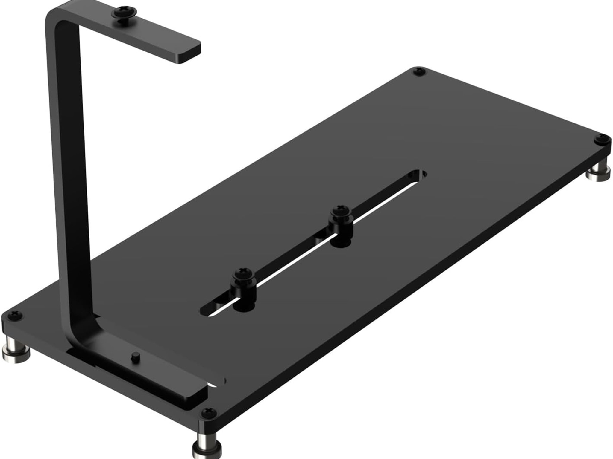Vertical PCIe Mount for PC Case - Acrylic Support Bracket with PCIe Riser Slot for PCIe 1X 4X GPU