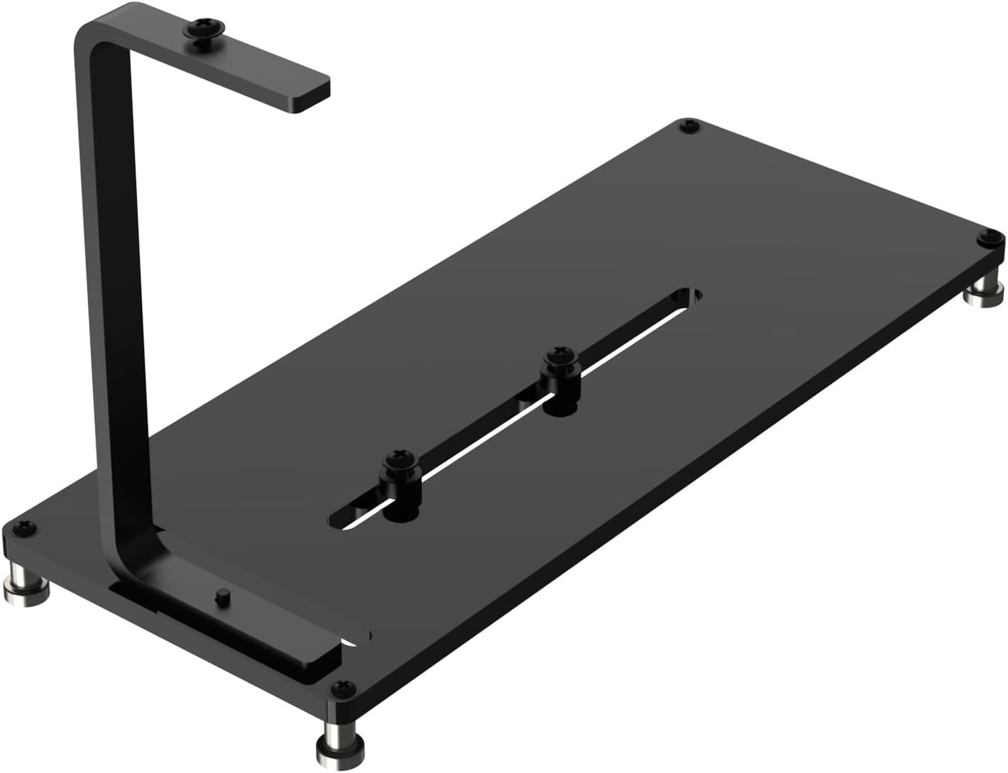 Vertical PCIe Mount for PC Case - Acrylic Support Bracket with PCIe Riser Slot for PCIe 1X 4X GPU