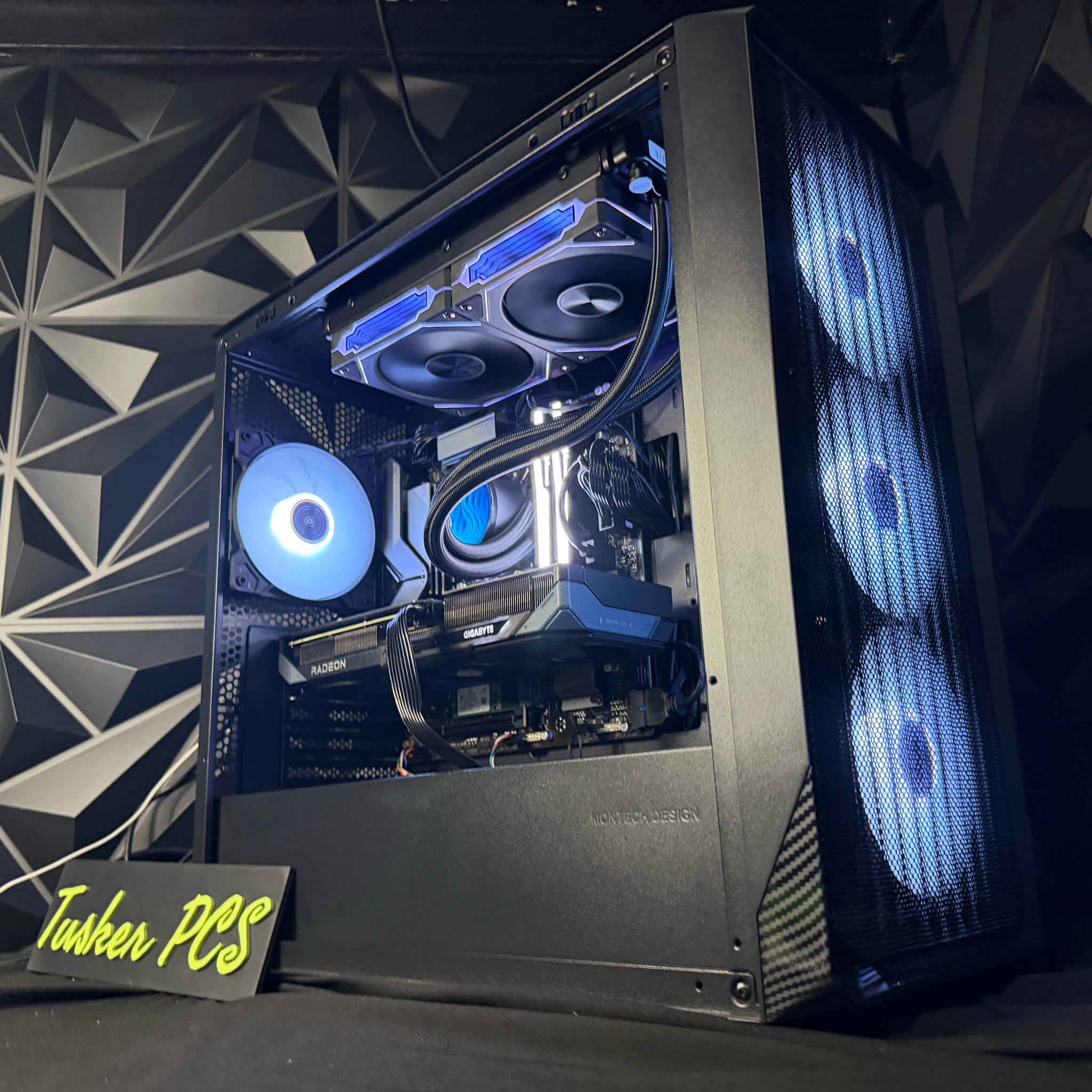 ⛈️🖤 DARK & STORMY 🖤⛈️ Ryzen 5 7600X| RX 9060XT| 16 GB RGB DDR5| 1.25 TB NVMe| 650W PSU