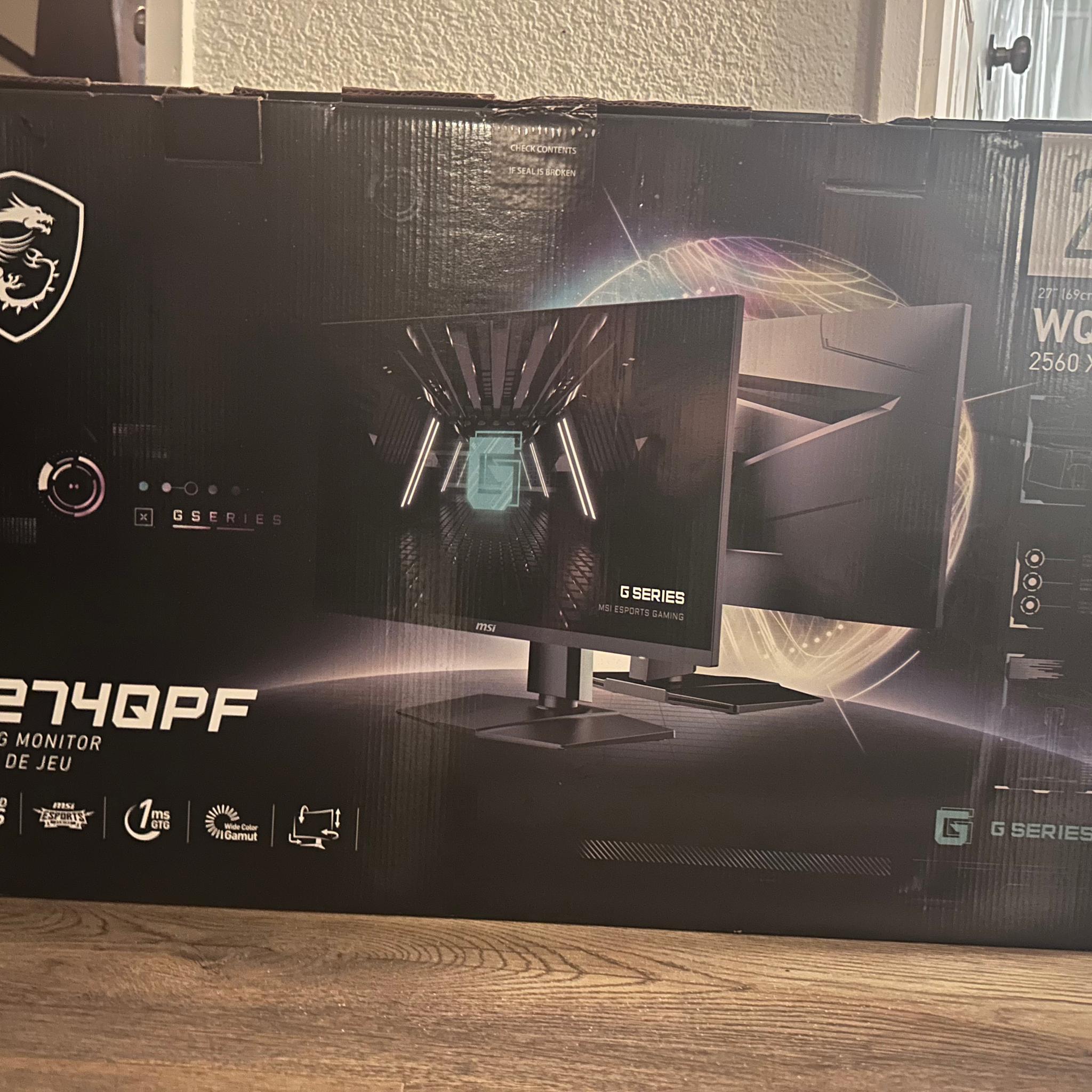 MSI G274QPF 27” 1440p, 170hz, 1ms rps, HDR400 (USED)
