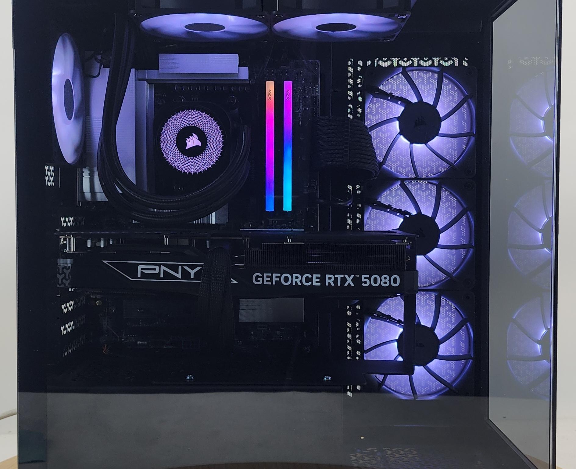 Gaming PC Ryzen 7 9800X3D 32GB RAM 1TB SSD RTX 5080 16GB Windows 11 Computer