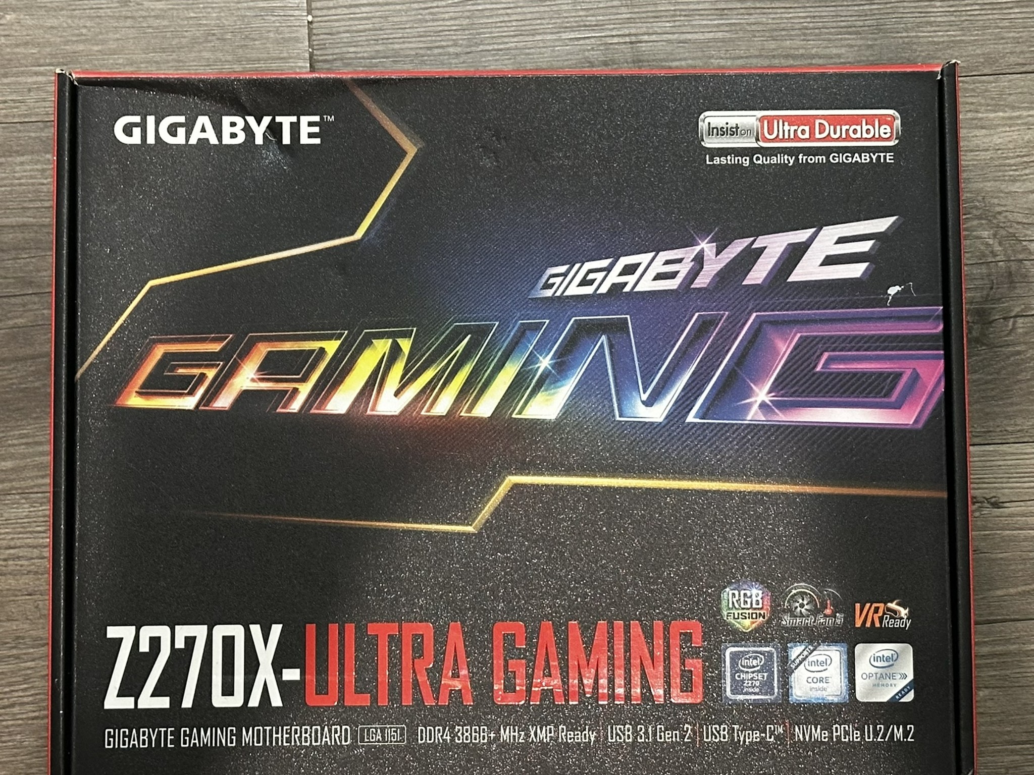 Gigabyte GA-Z270X Ultra Gaming Motherboard - LGA 1151, DDR4, USB 3.1, RGB Fusion