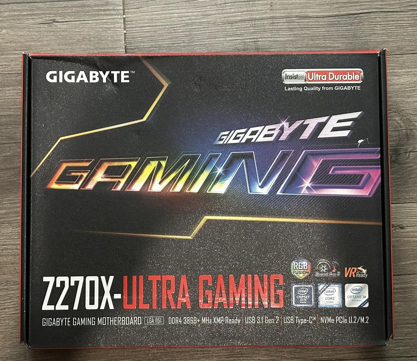 Gigabyte GA-Z270X Ultra Gaming Motherboard - LGA 1151, DDR4, USB 3.1, RGB Fusion
