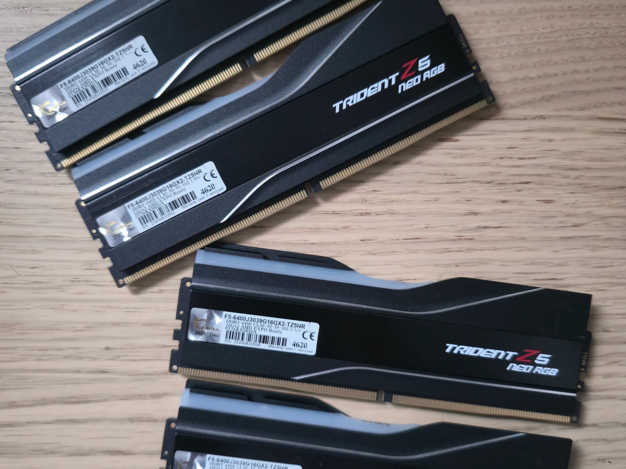 32 GB DDR5 CL 30 6400Mhz RAM 2 or 4 Sticks