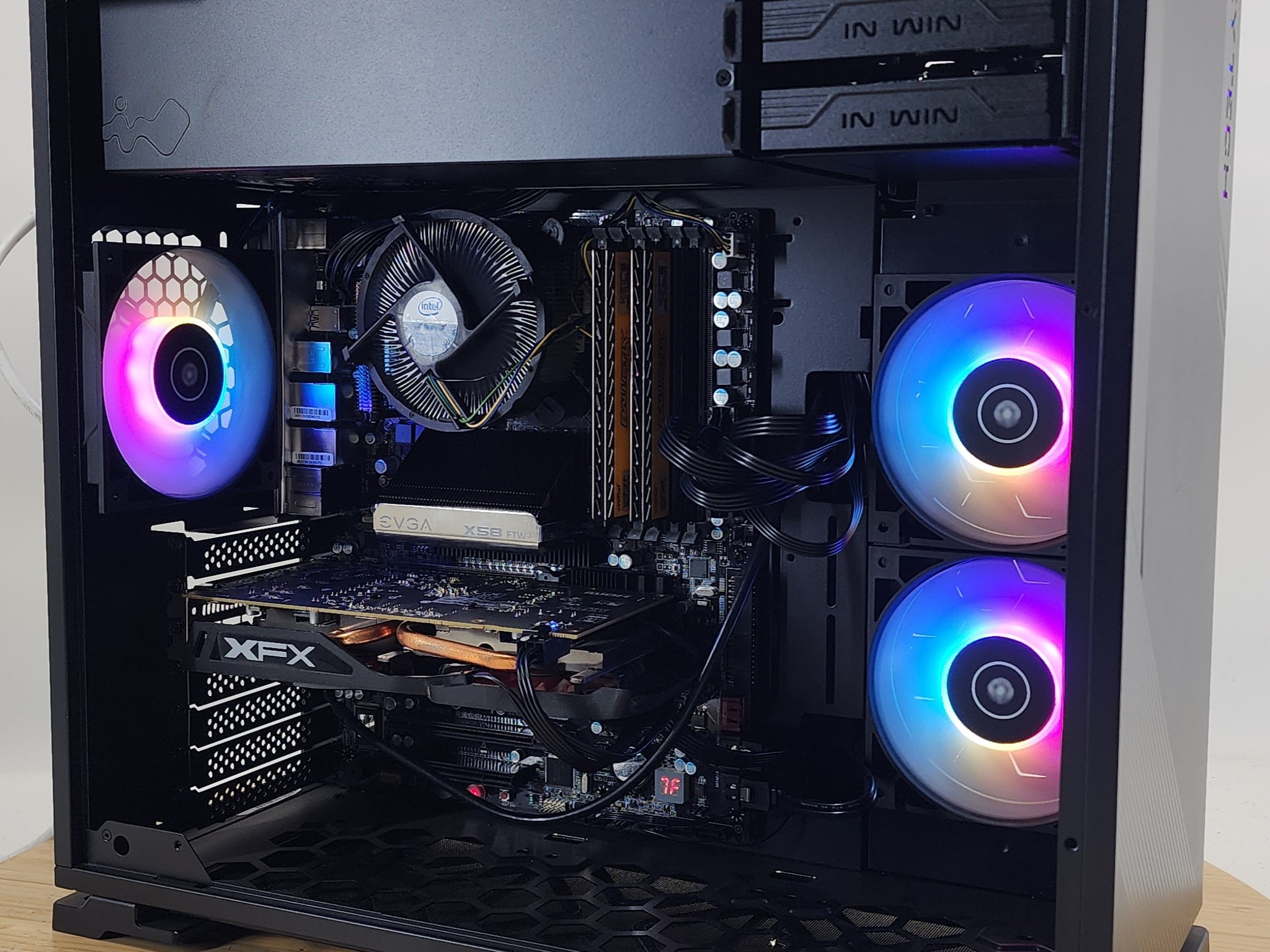 Gaming PC i7-950 16GB RAM 128GB SSD + 1TB HDD RX 470 8GB Windows 11 Computer