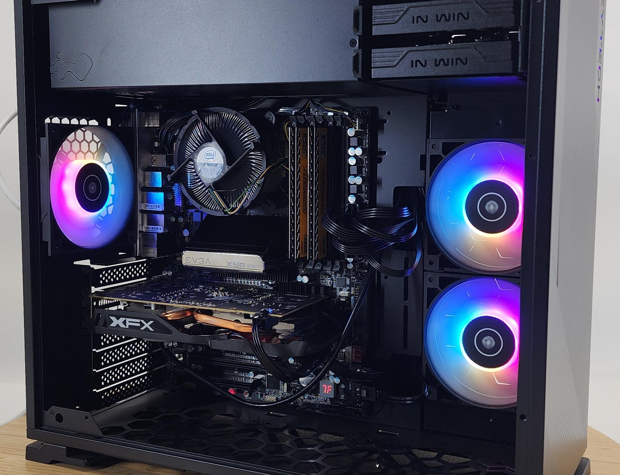 Gaming PC i7-950 16GB RAM 128GB SSD + 1TB HDD RX 470 8GB Windows 11 Computer