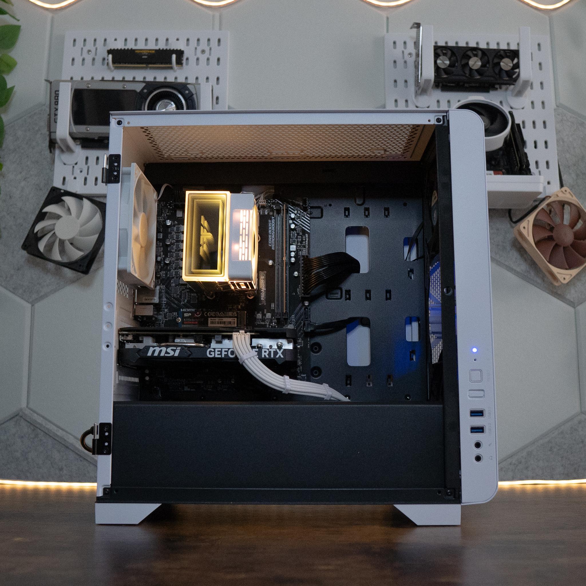 🧊🧊 | MSI RTX 4060Ti | RYZEN 5 7500F | 32GB DDR5 RAM | 1TB NVME SSD + 2TB HDD | Gold Guardian