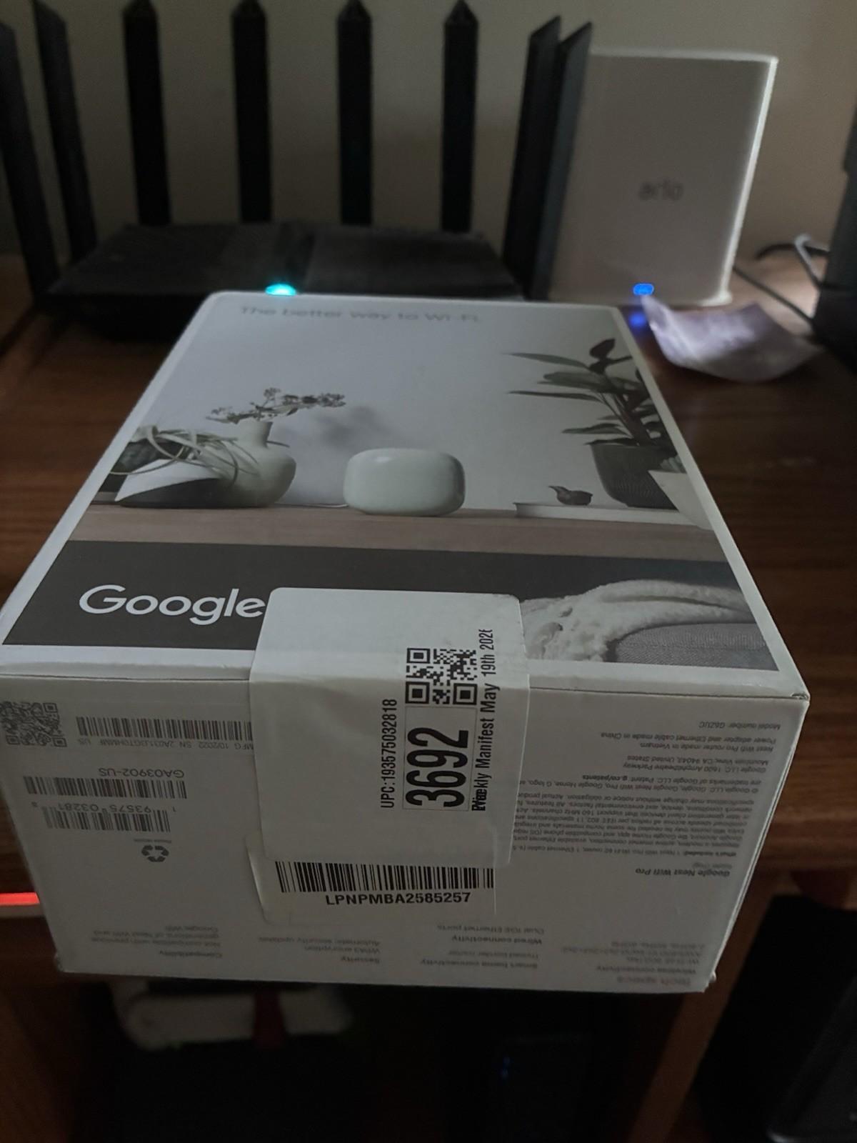 Google Nest Pro WiFi 6E Router