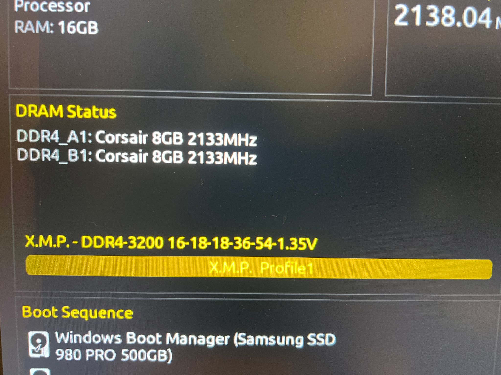 16GB (2x8GB) DDR4-3200MHz CL16 Corsair Vengeance RAM Memory