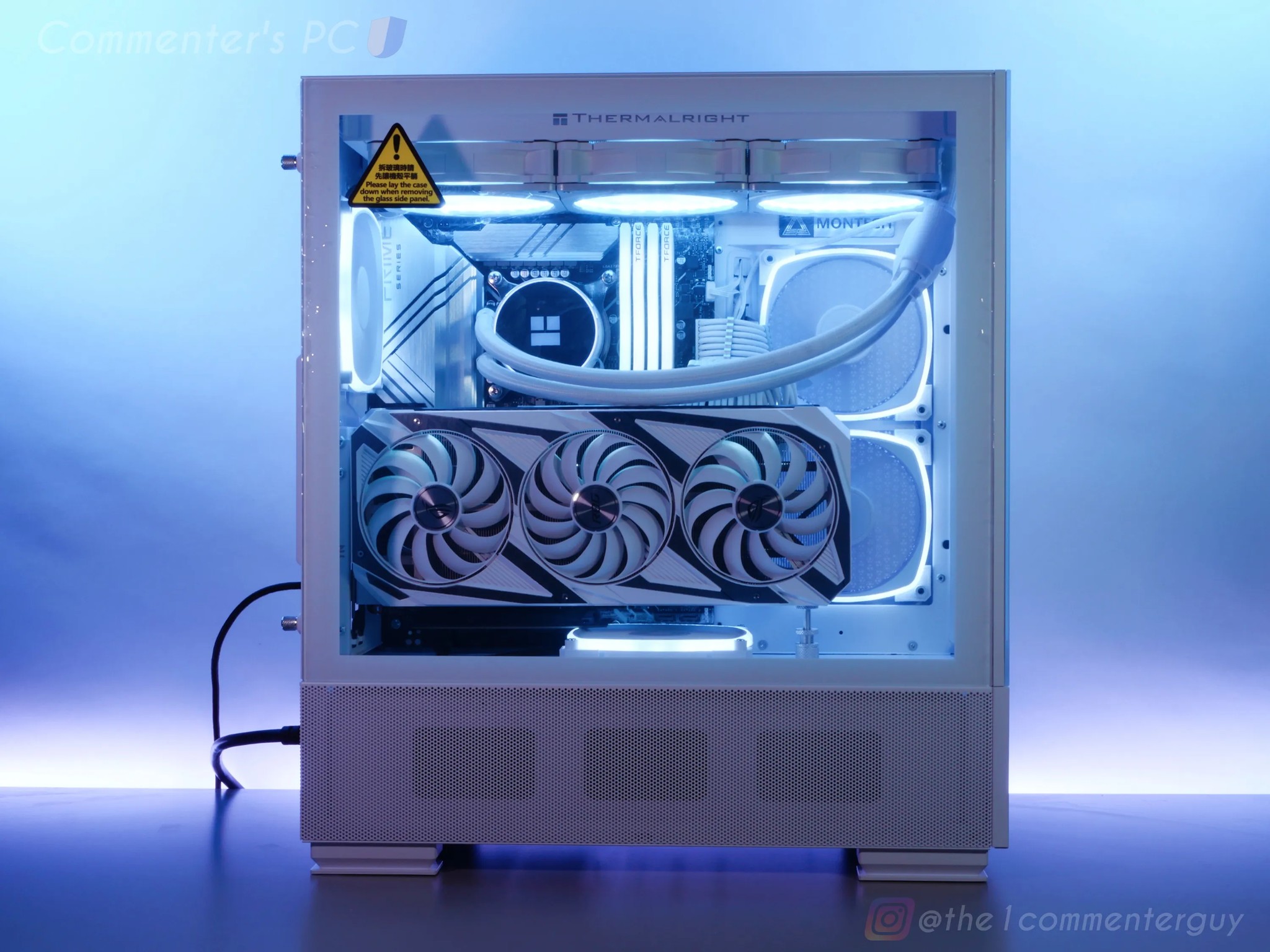 White RTX 3070ti, 12600k, 32gb ram, 1tb nvme aRGB pc build