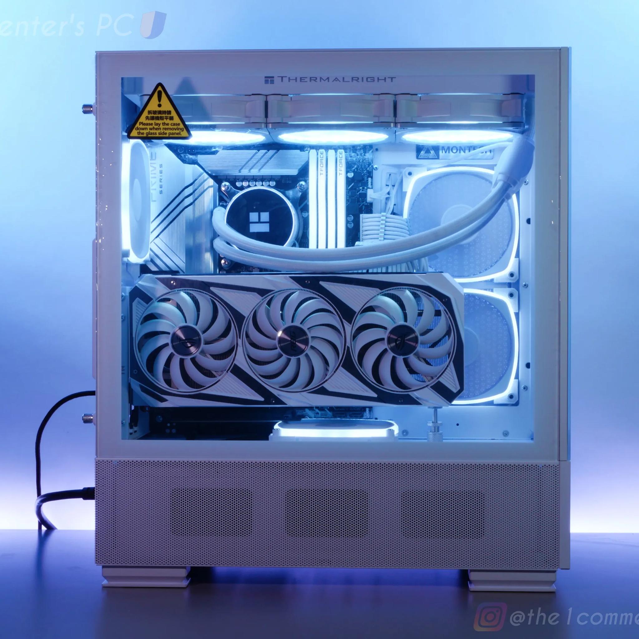 White RTX 3070ti, 12600k, 32gb ram, 1tb nvme aRGB pc build