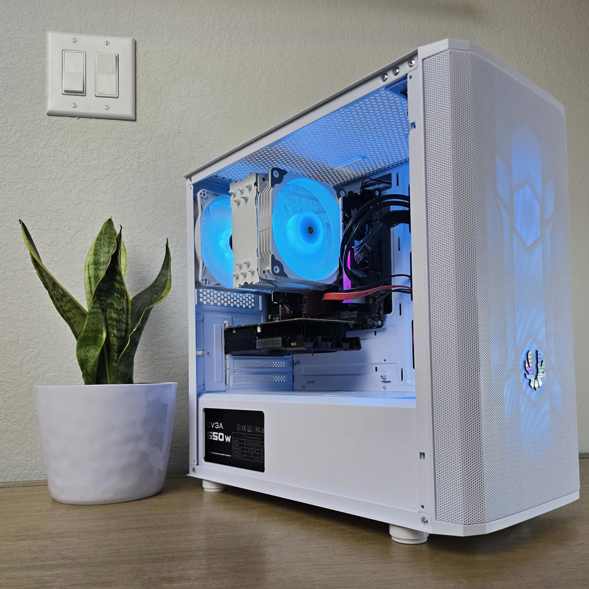 GTX 1050Ti | i5 6600k | 16GB DDR4 RAM | 1TB SSD | 1TB HDD | 4 RGB Fans | White RGB Gaming PC