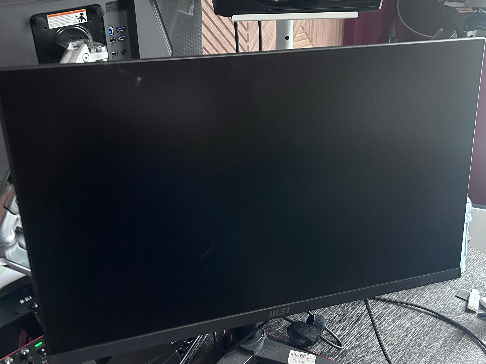 MSI 24” IPS FHD (1920 x 1080) Non-Glare with Super Narrow Bezel 100HZ 1ms 16:9