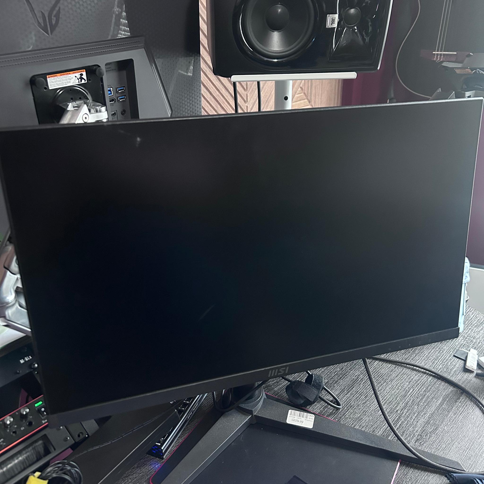 MSI 24” IPS FHD (1920 x 1080) Non-Glare with Super Narrow Bezel 100HZ 1ms 16:9