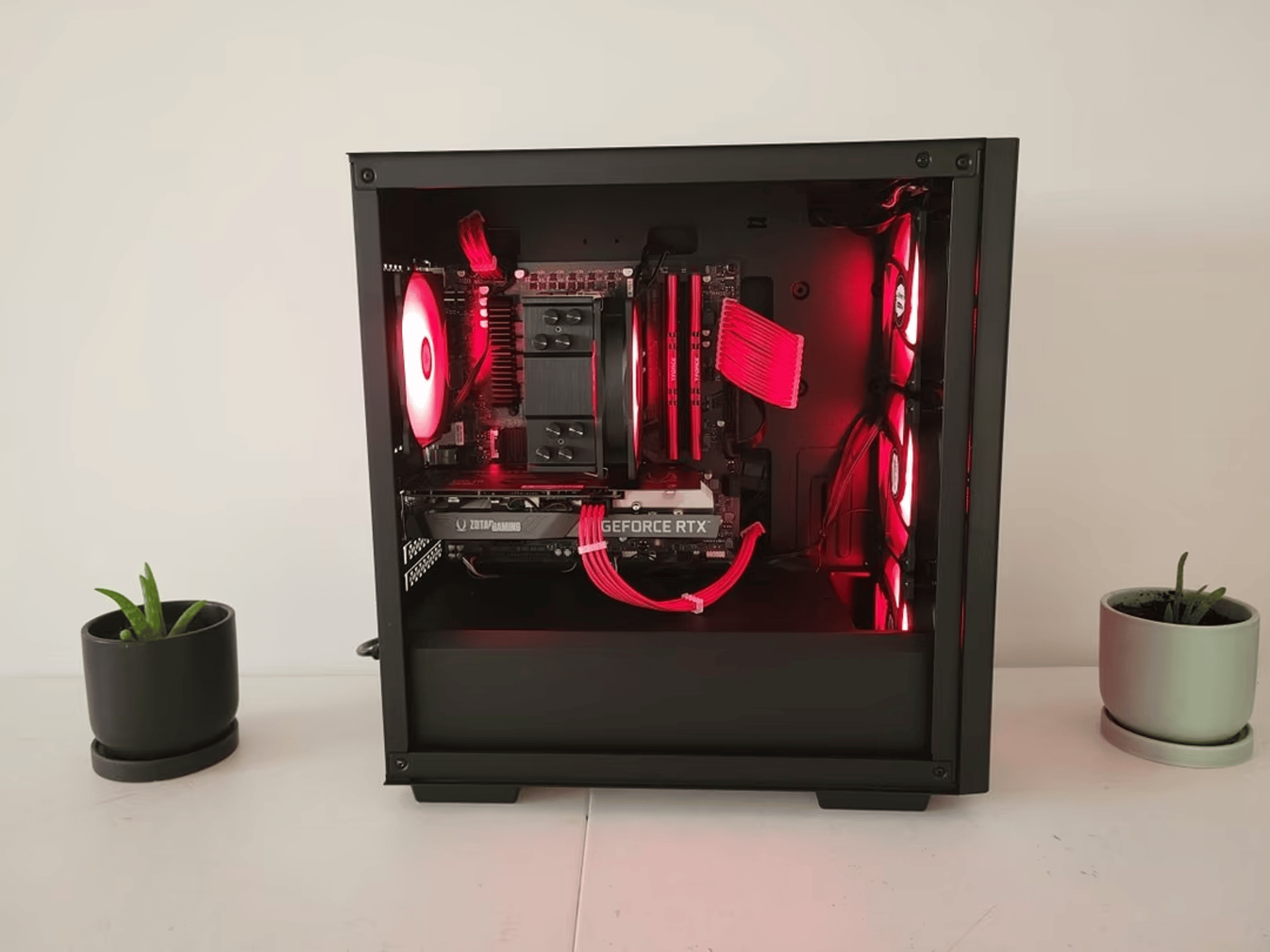 RTX 3050 Red Gaming PC (i3-12100f//RTX 3050)