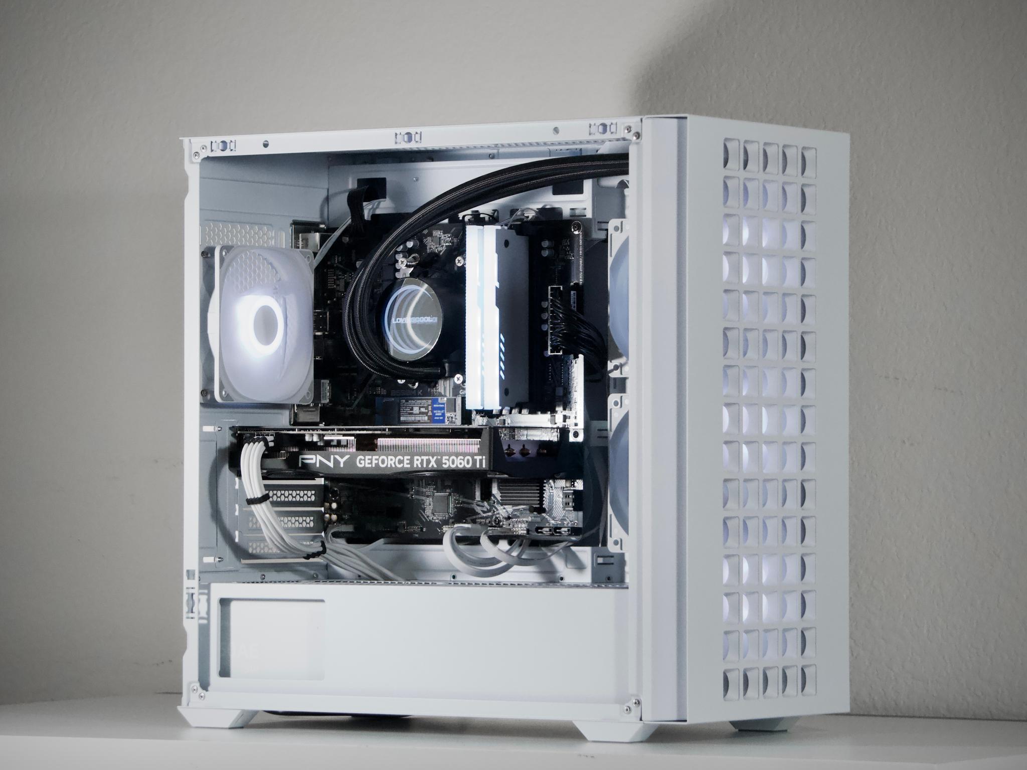 ⚪ RTX 5060 Ti 8GB + Ryzen 7 5700 | 16GB DDR4 | 1TB NVMe | WiFi/BT | 1440p Gaming PC | FREE Shipping!