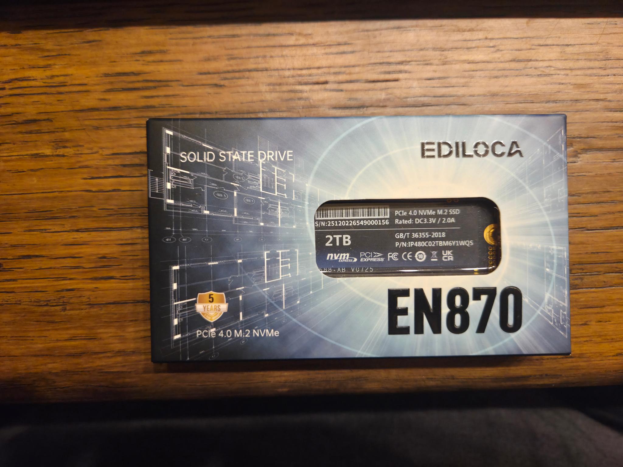EDILOCA EN870 2TB NVME SSD (Up to 7400MB/s)