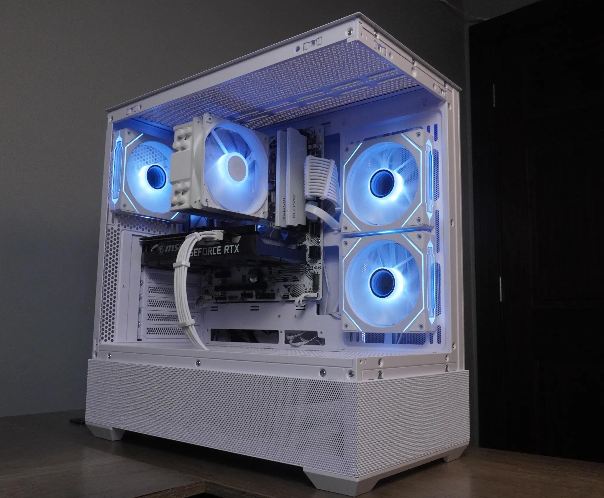 🤍 ARCTIC BEAST 🤍 1440p/1080p GAMING MACHINE 💚RTX 3060ti 🧡 Ryzen 5 5600 | 32GB | WIFI