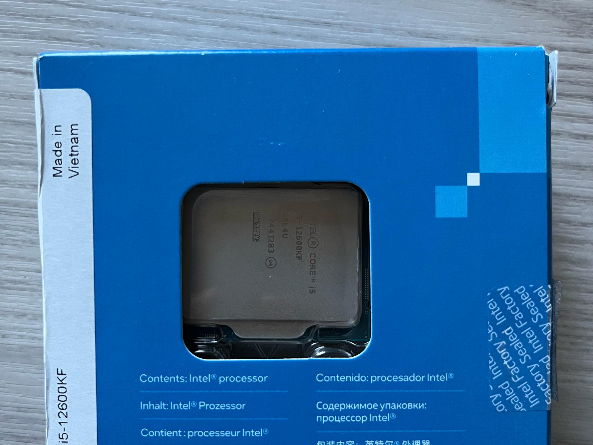 Intel Core i5-12600KF LGA 1700, Great Condition with Original Box and Manual