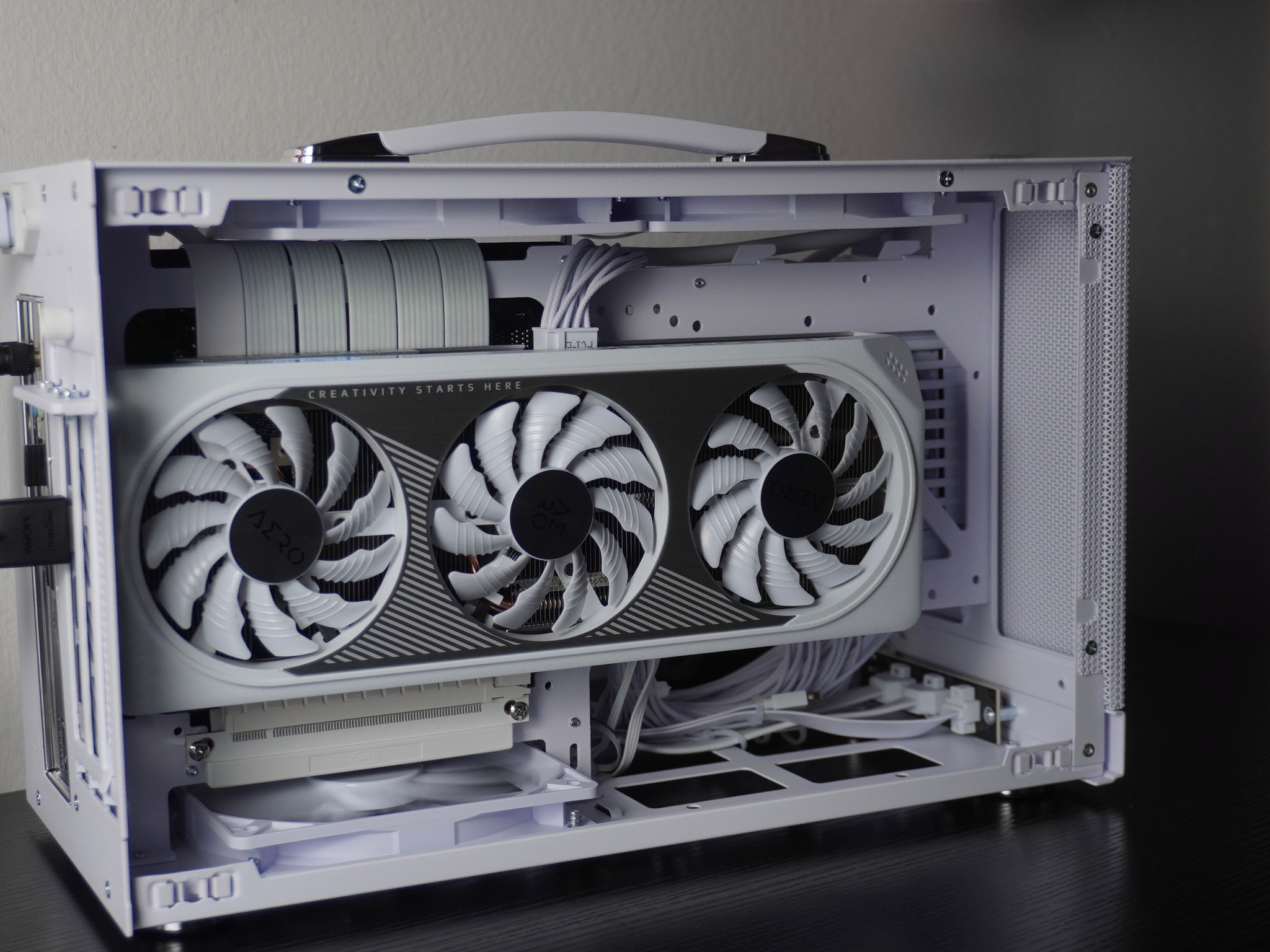 White Mini-ITX Gaming PC | RTX 4060 8GB, 1TB SSD, Ryzen 5 5500, 16GB DDR4-3200