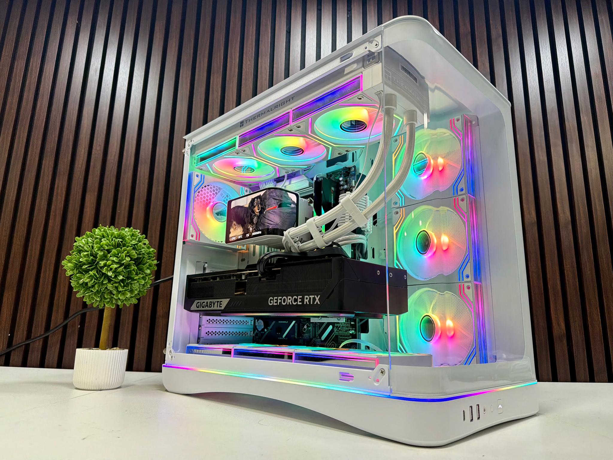 RTX 5090 | Ryzen 9950X3D | 64GB DDR5 | 4TB M.2 | 1200 Watt Gold PSU | LCD AIO