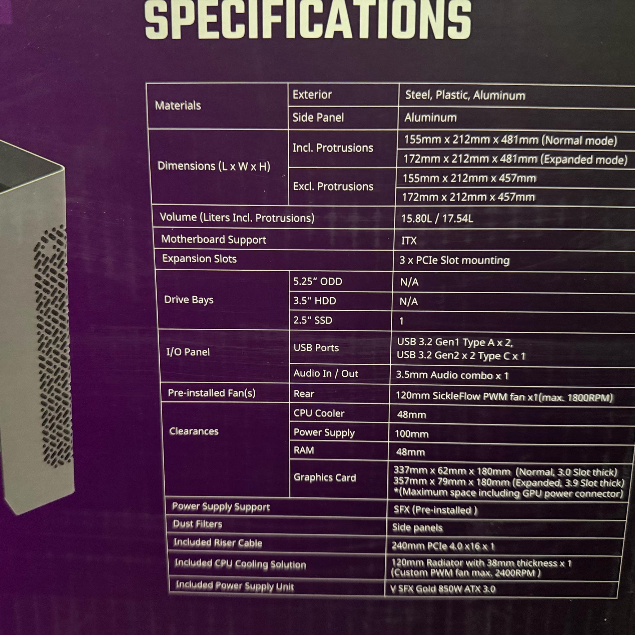 Cooler Master NCORE 100 Max, Used