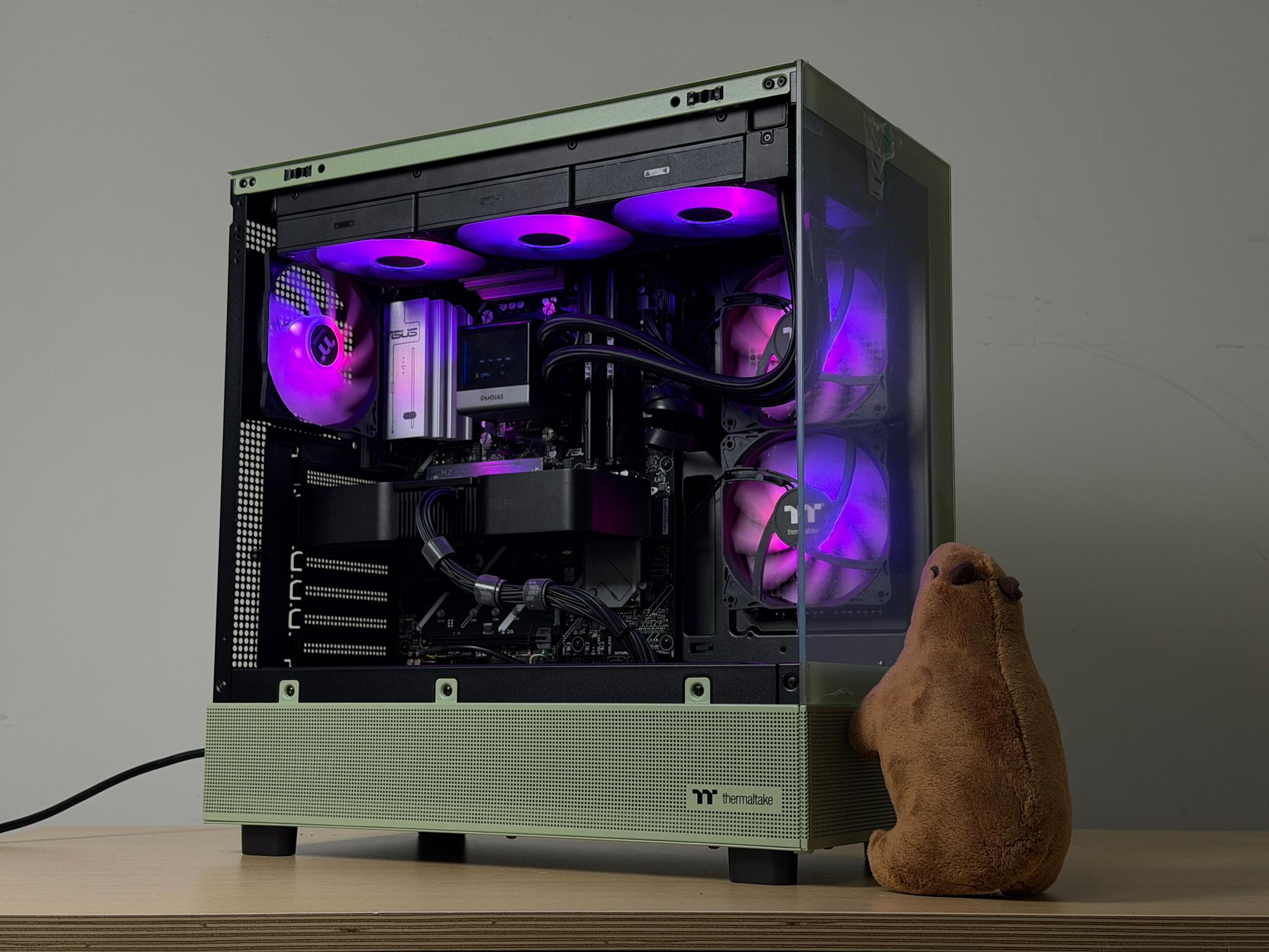 🍵💚 1440P MATCHA GAMING PC 💚🍵 | Ryzen 7 7700x | RTX 4070 Super | 32gb DDR5 | 1TB SSD - WIFI & BT