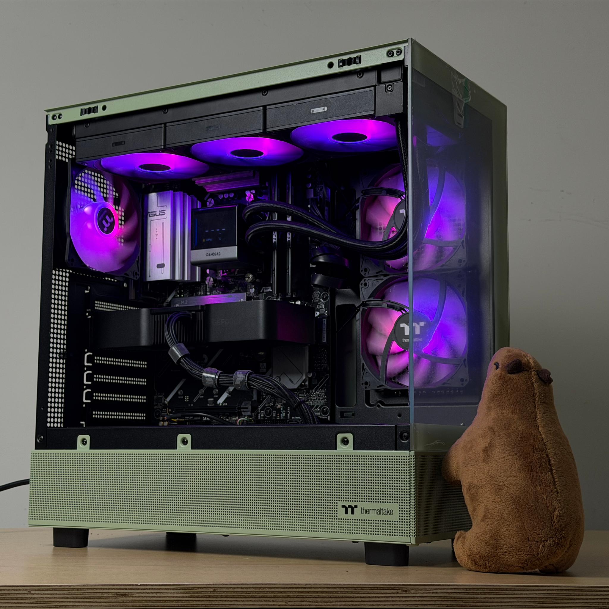 🍵💚 1440P MATCHA GAMING PC 💚🍵 | Ryzen 7 7700x | RTX 4070 Super | 32gb DDR5 | 1TB SSD - WIFI & BT