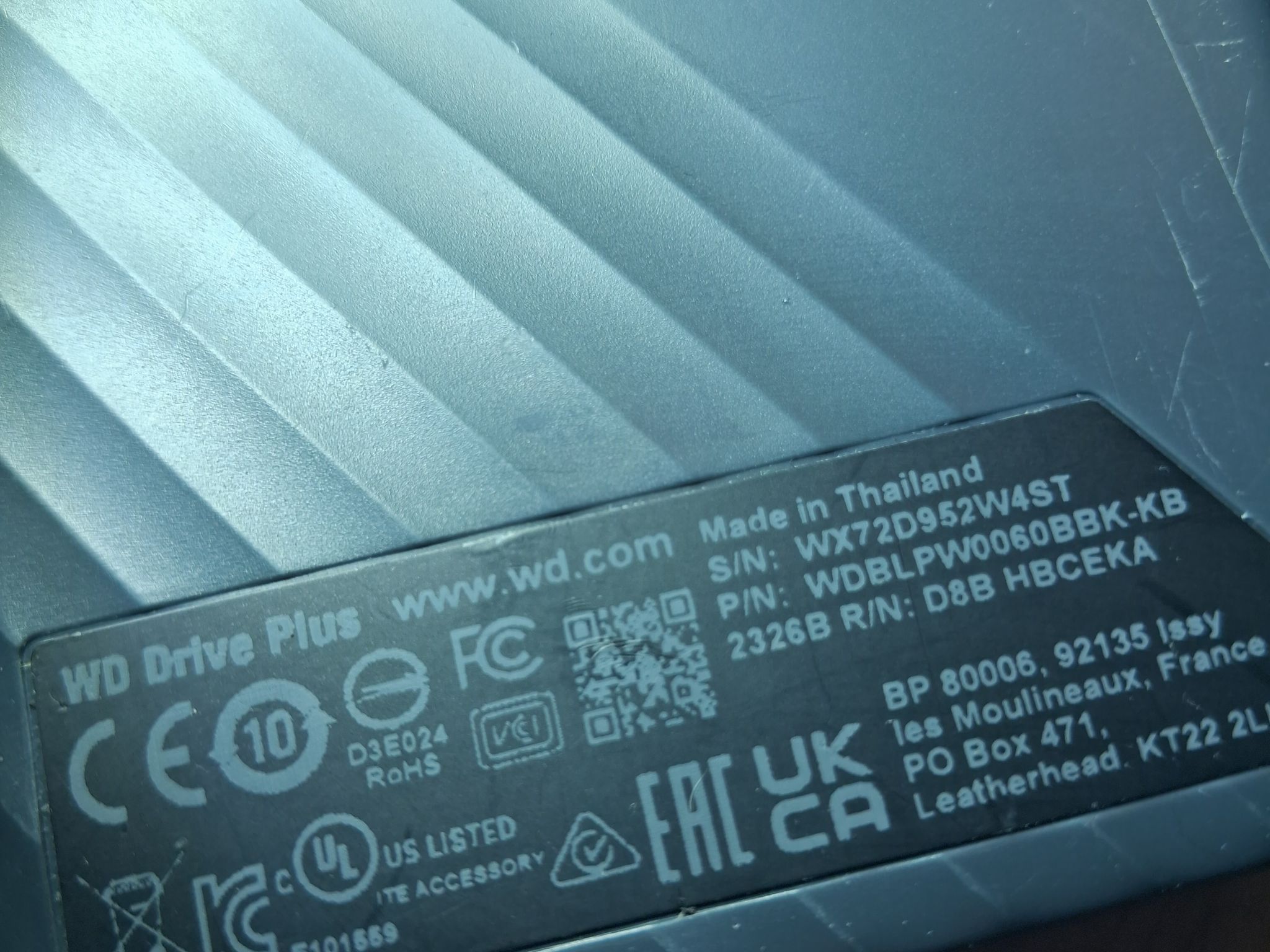 WD Drive Plus 6TB External Portable Hard Drive