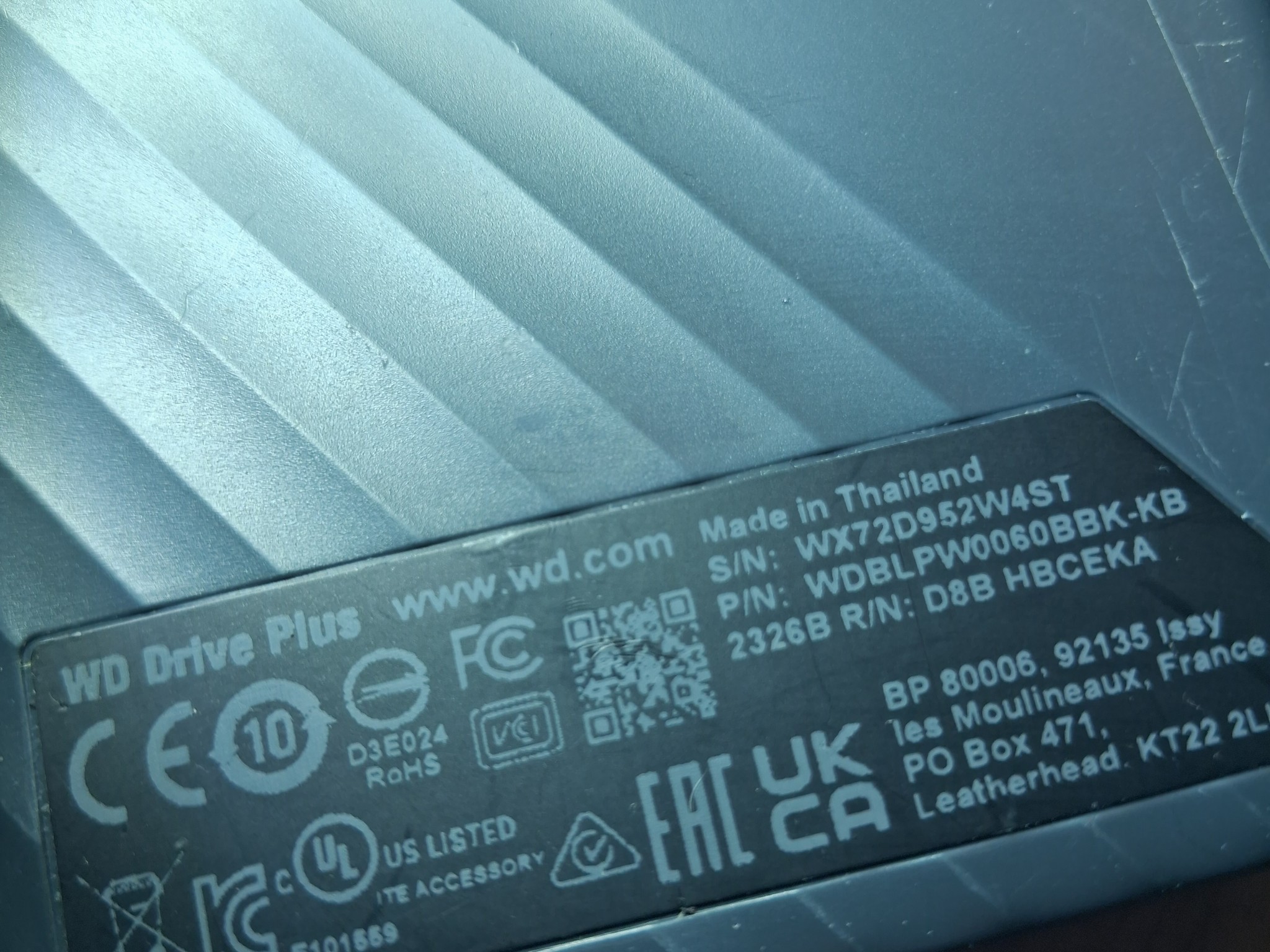 WD Drive Plus 6TB External Portable Hard Drive