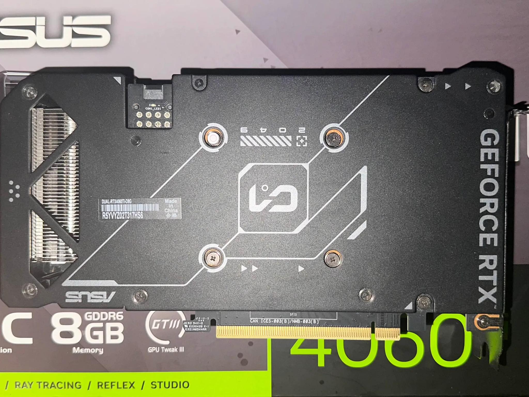 Asus Dual 4060ti 8GB