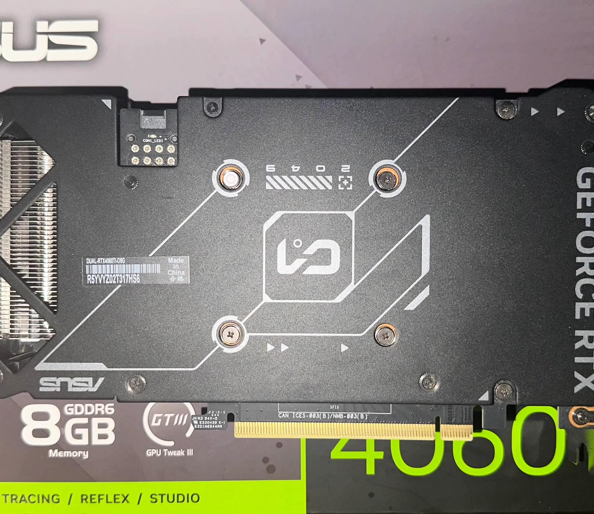 Asus Dual 4060ti 8GB