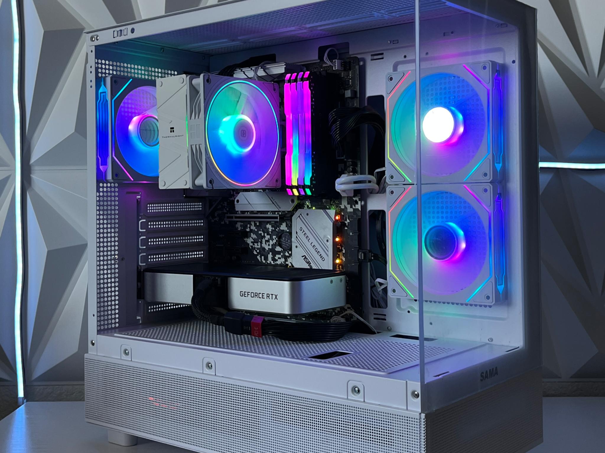 RTX 3060 Ti 8GB, Ryzen 5 5600X, 32GB RAM | White RGB Gaming Computer/PC