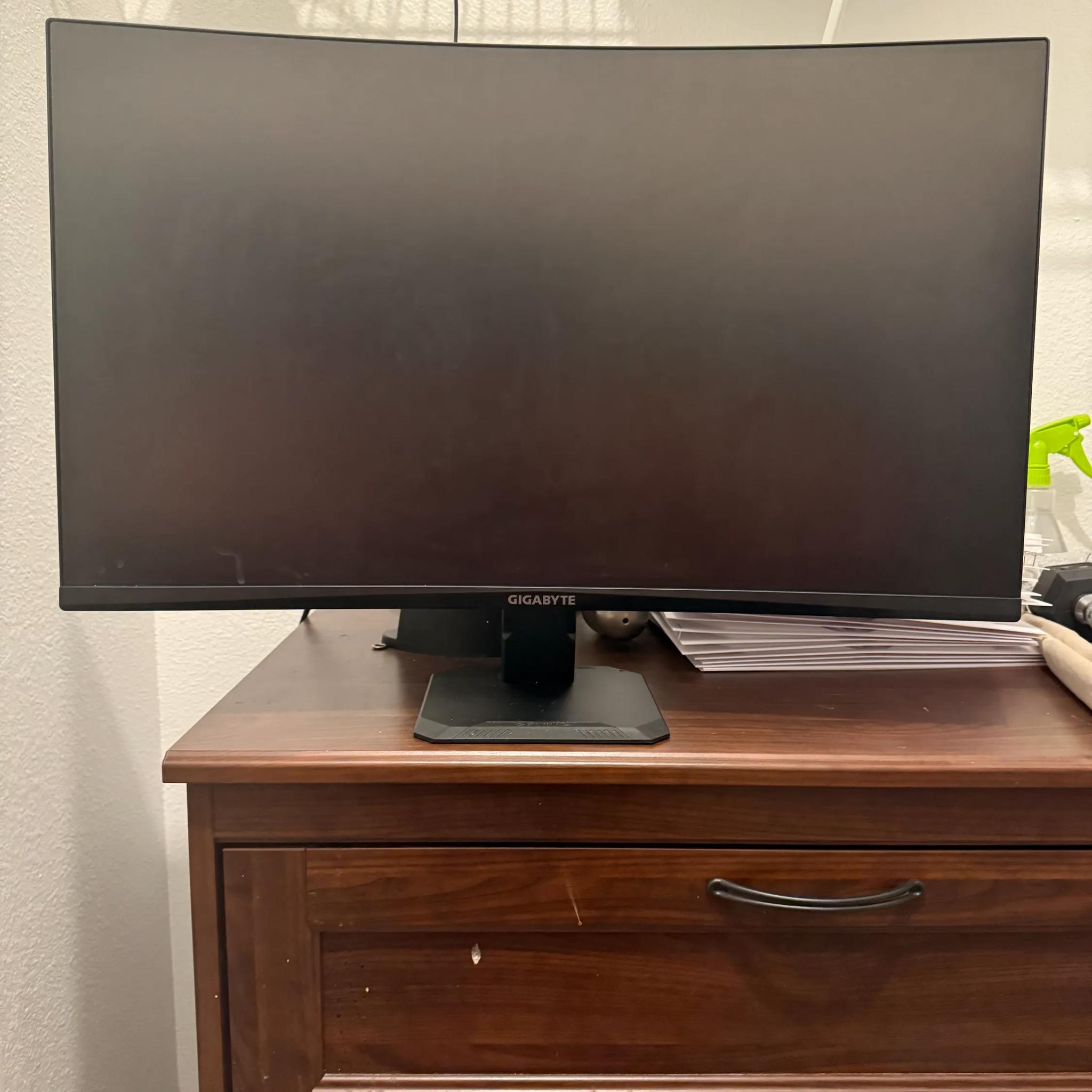 "Pro-Grade GIGABYTE GS27FC 27" 180Hz Curved Gaming Monitor"