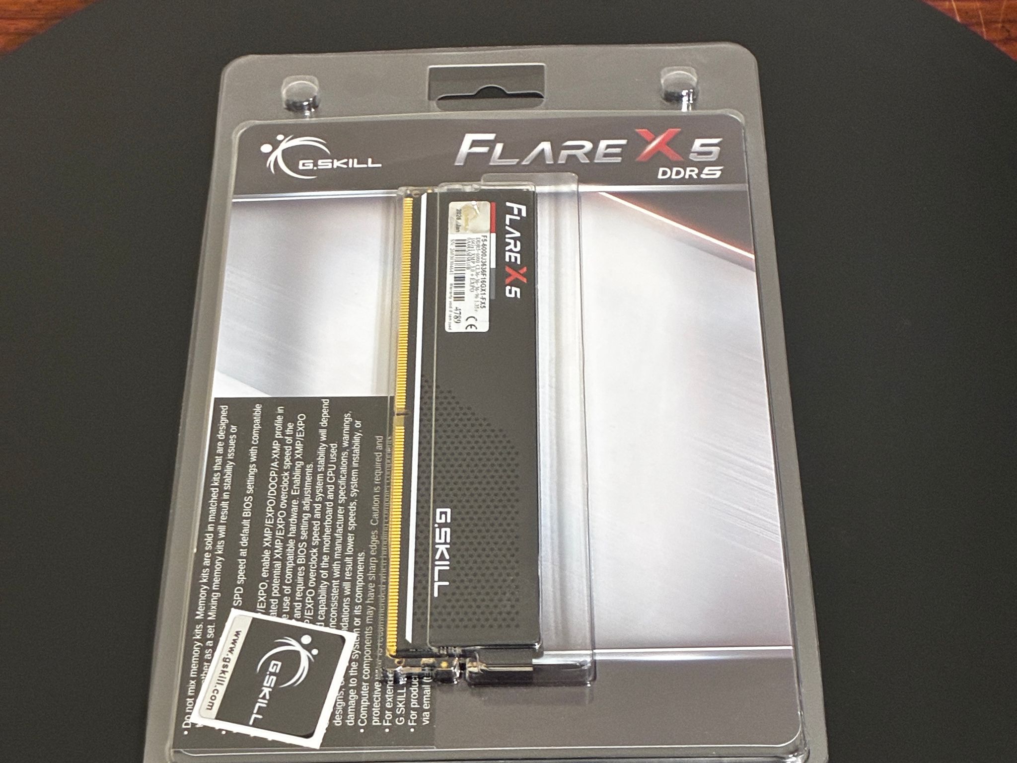 G.Skill Flare X5 16GB DDR5-6000 (1x16GB)