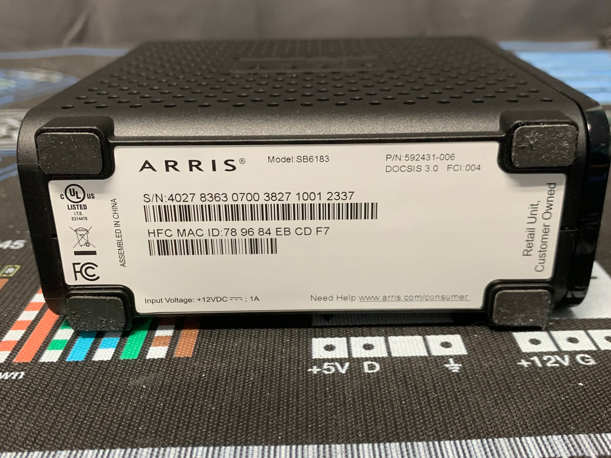 Arris Surfboard SB6183 Modem