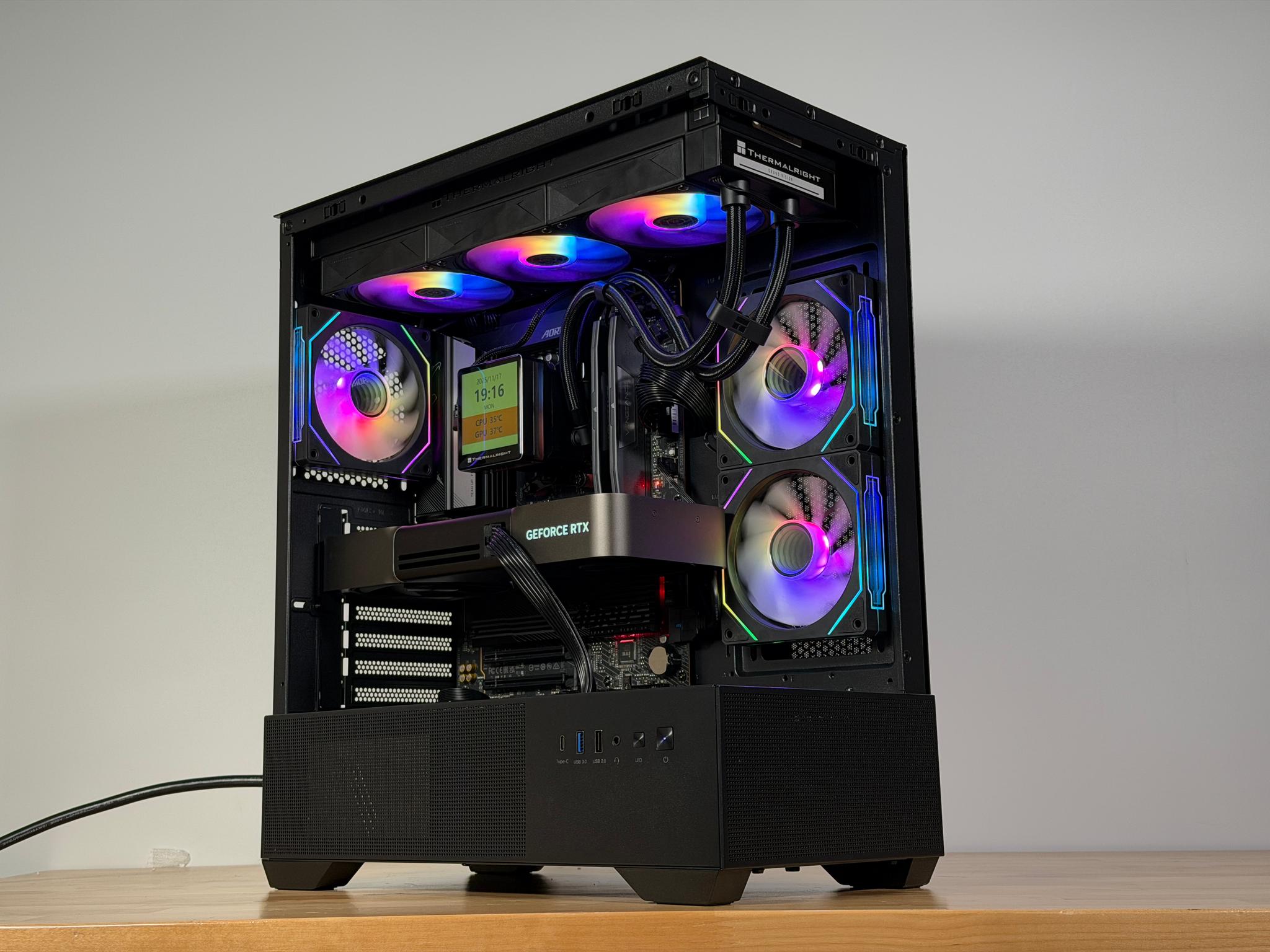 RTX 5090 Ryzen 7 9800x3d Gaming PC 4TB SSD 96GB DDR5
