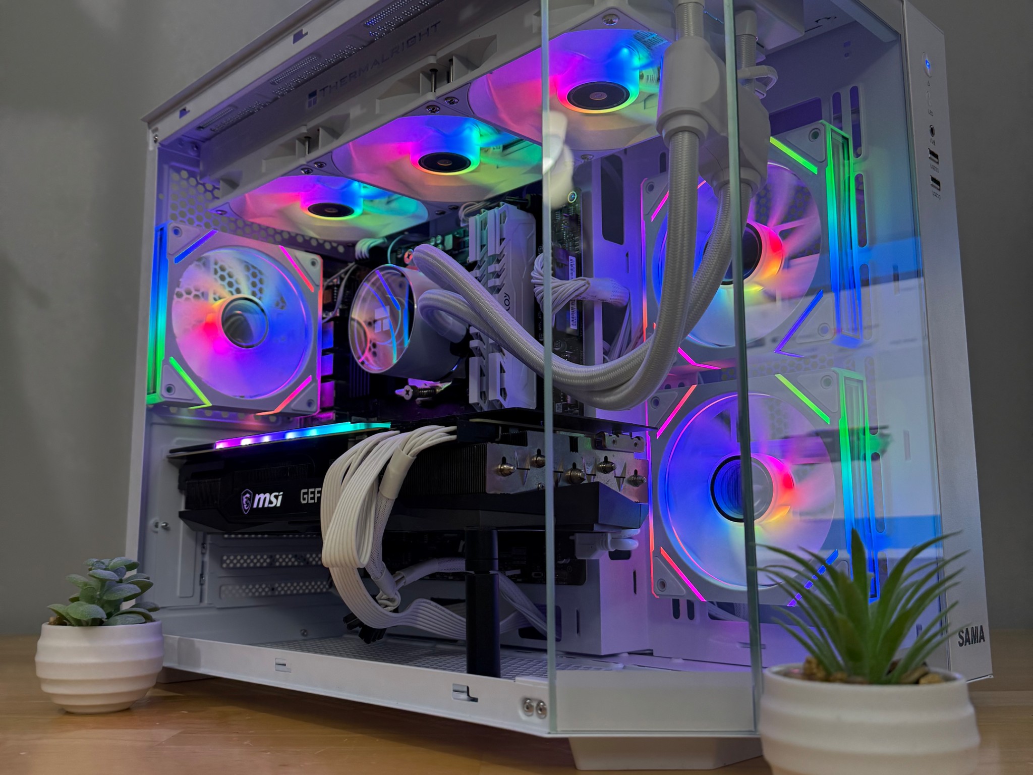 🧊ICE🧊-High End Liquid Cooled Gaming PC-RTX 3080 TI 12GB-Ryzen 7 5700X3D-32GB Ram-1TB SSD