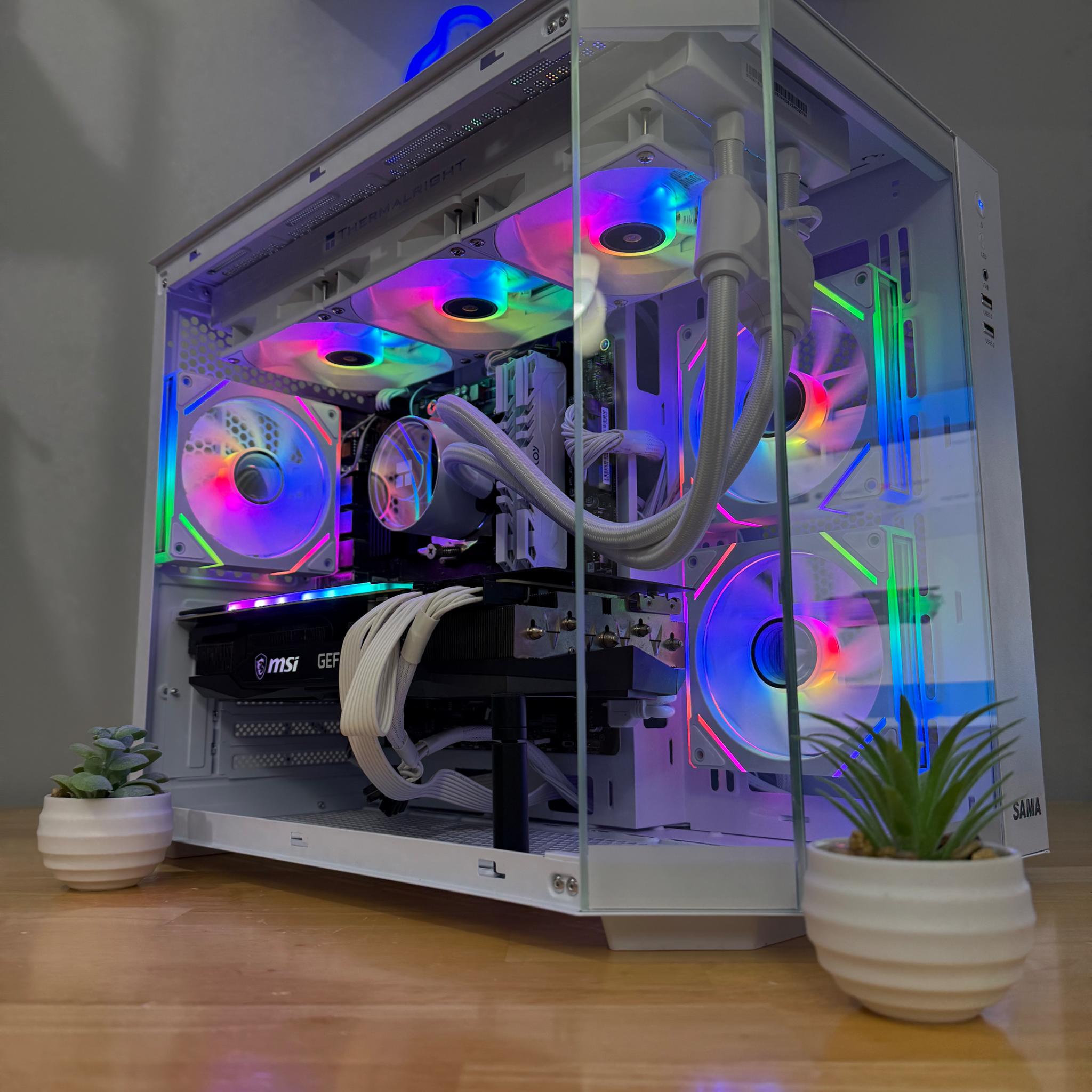 🧊ICE🧊-High End Liquid Cooled Gaming PC-RTX 3080 TI 12GB-Ryzen 7 5700X3D-32GB Ram-1TB SSD