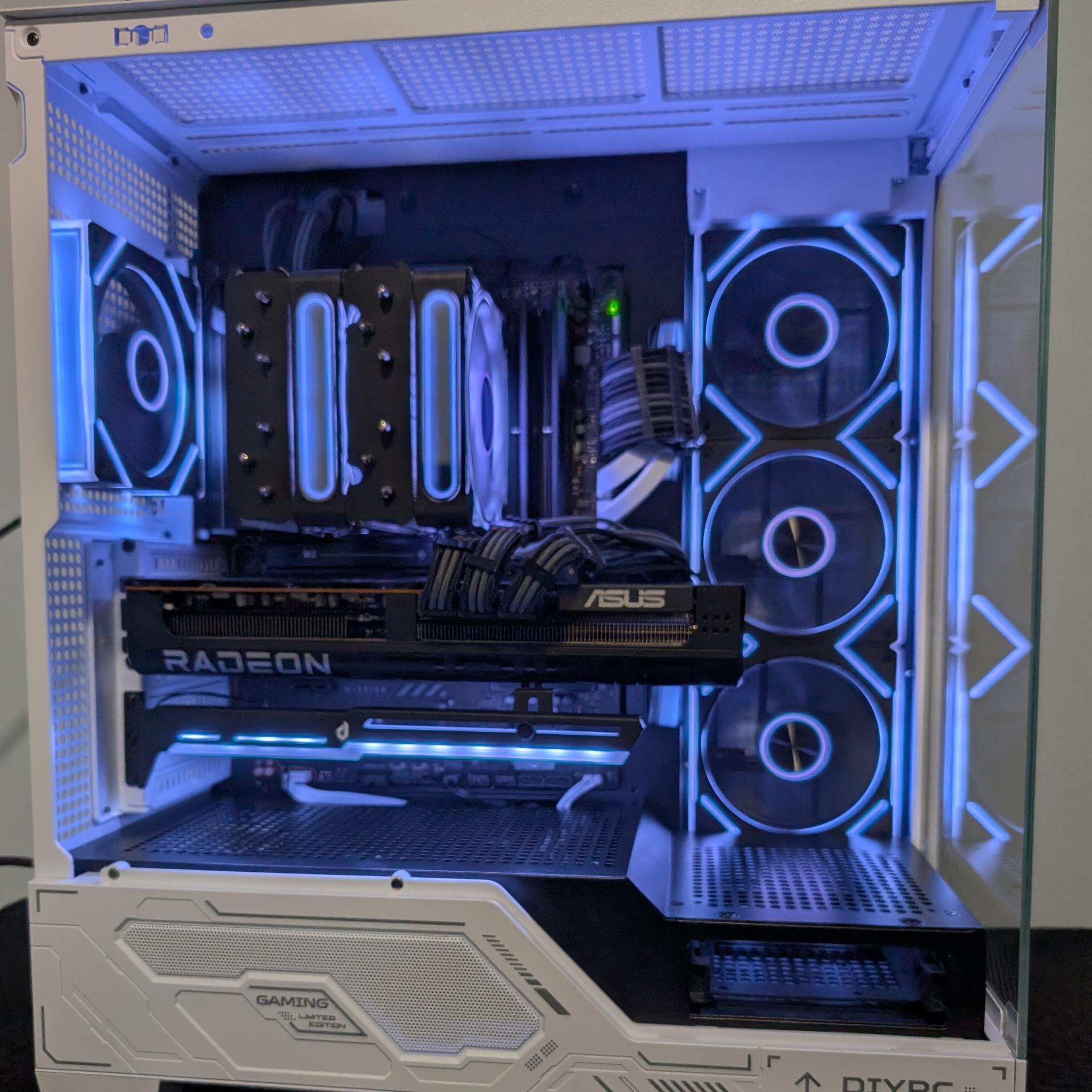 Ryzen 7 7800x3d-RX 9070 XT-32 GB DDR5 6000-1 TB NVME mostly new Gaming PC