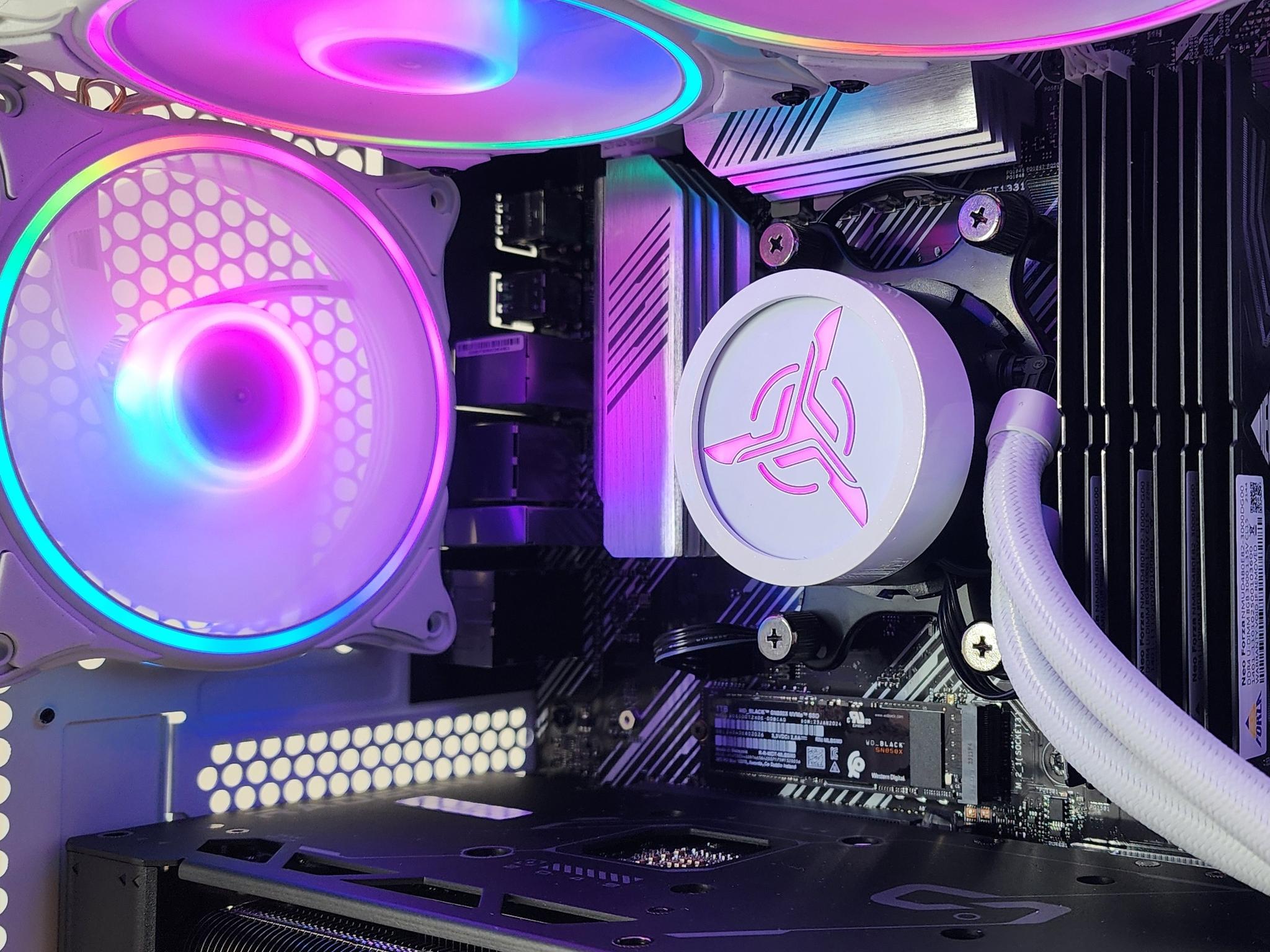 Gaming PC Ryzen 7 5700X 32GB RAM 1TB SSD RX 7700 XT 12GB Win11 PC