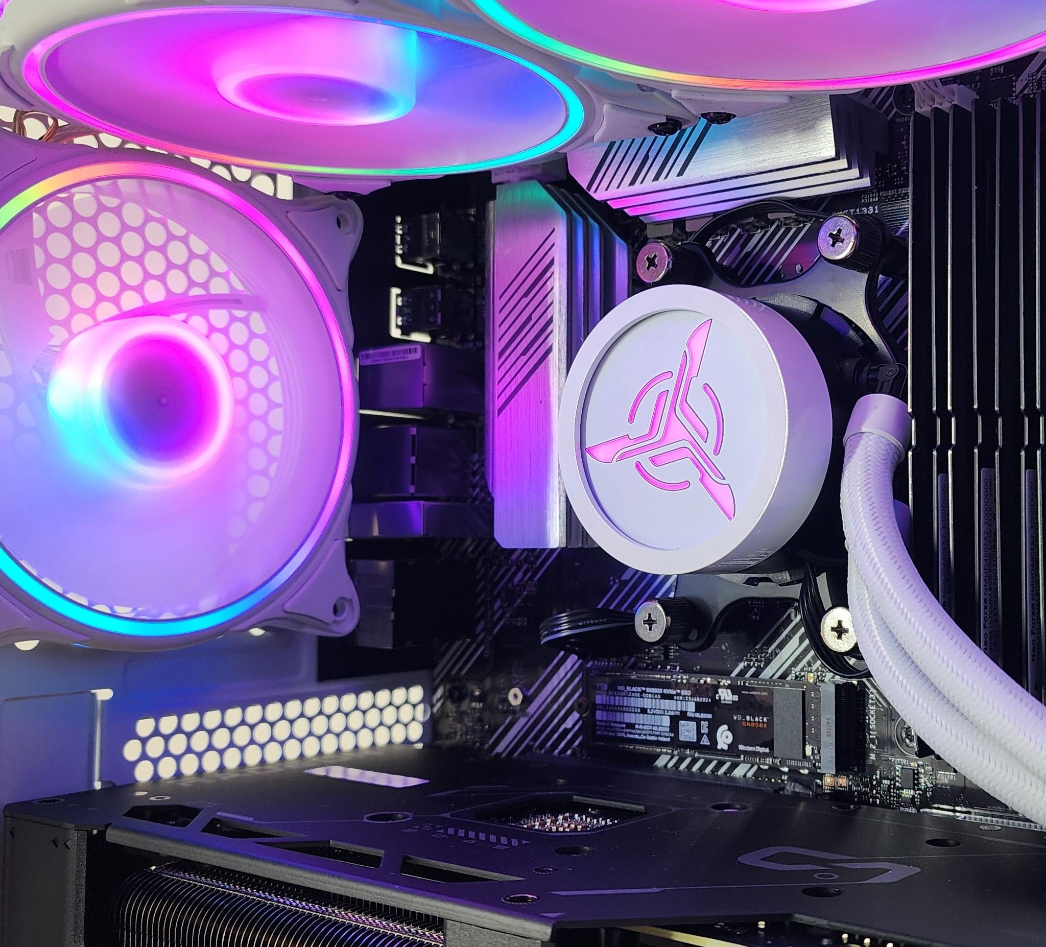 Gaming PC Ryzen 7 5700X 32GB RAM 1TB SSD RX 7700 XT 12GB Win11 PC