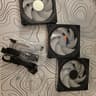 Lian Li UNI Fan SL Infinity Fluid Dynamic Bearing 120mm Case Fan - 3 Pack Black NO CONTROLLER