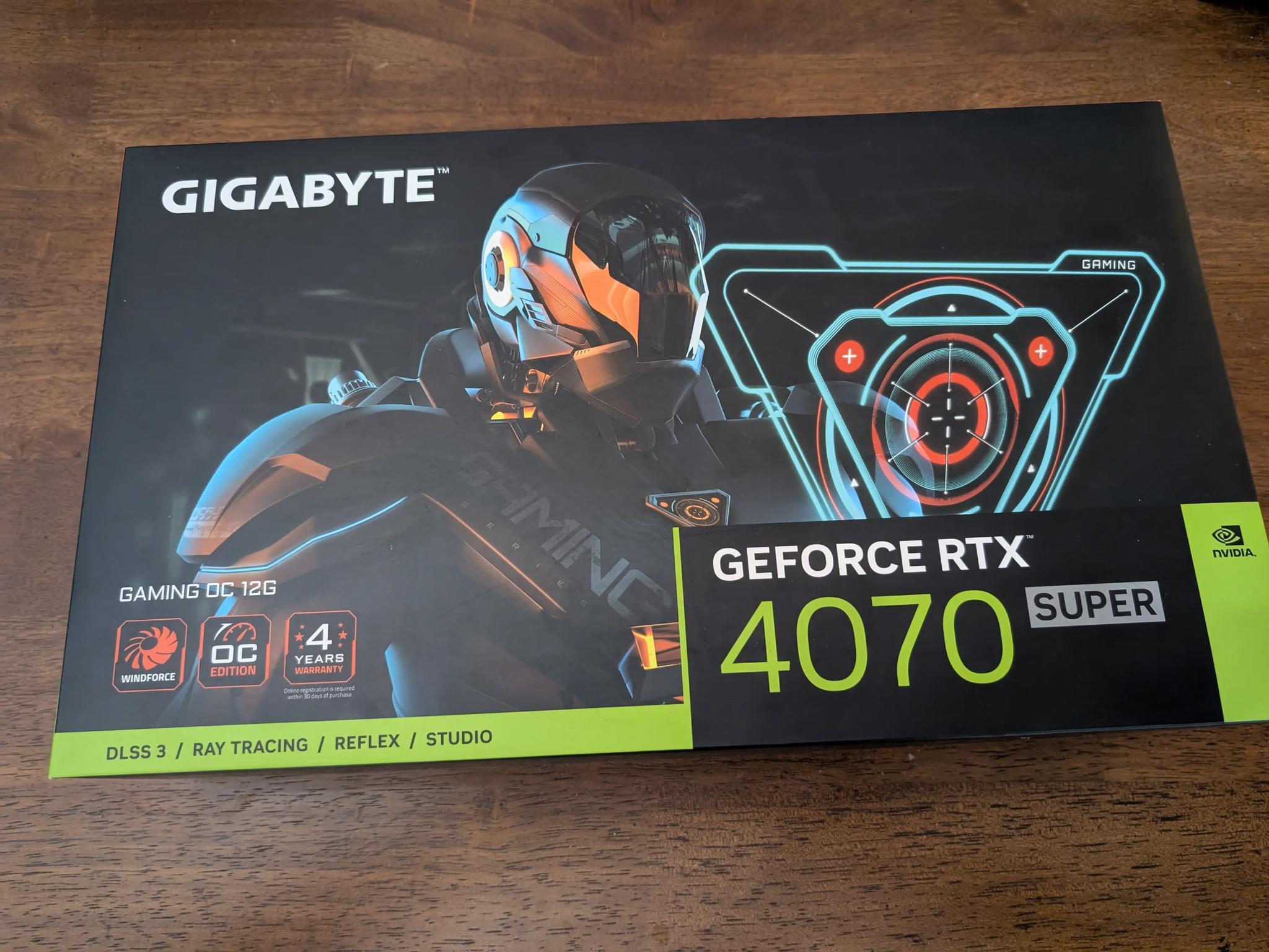 New Gigabyte GeForce RTX 4070 Super Gaming OC 12G