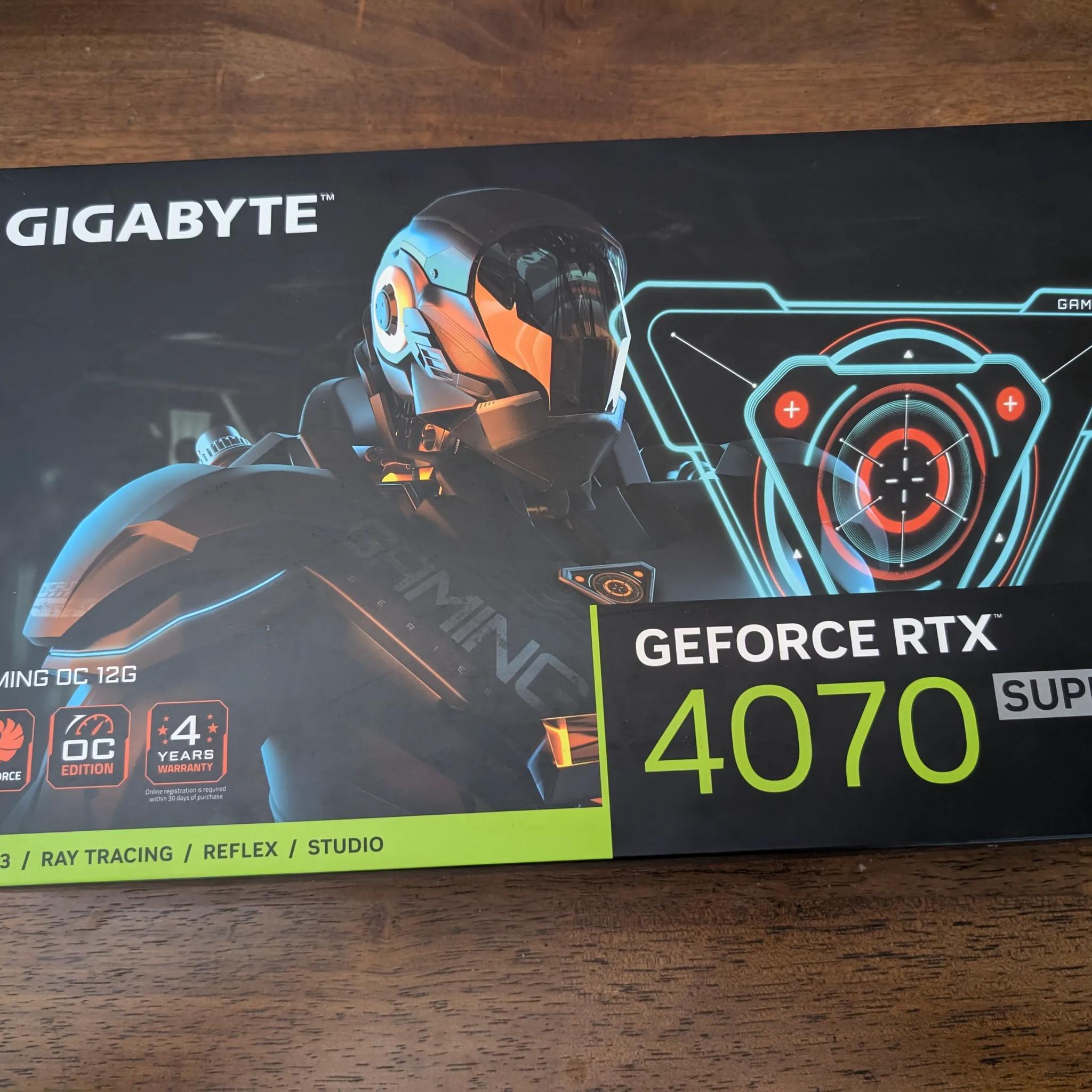 New Gigabyte GeForce RTX 4070 Super Gaming OC 12G