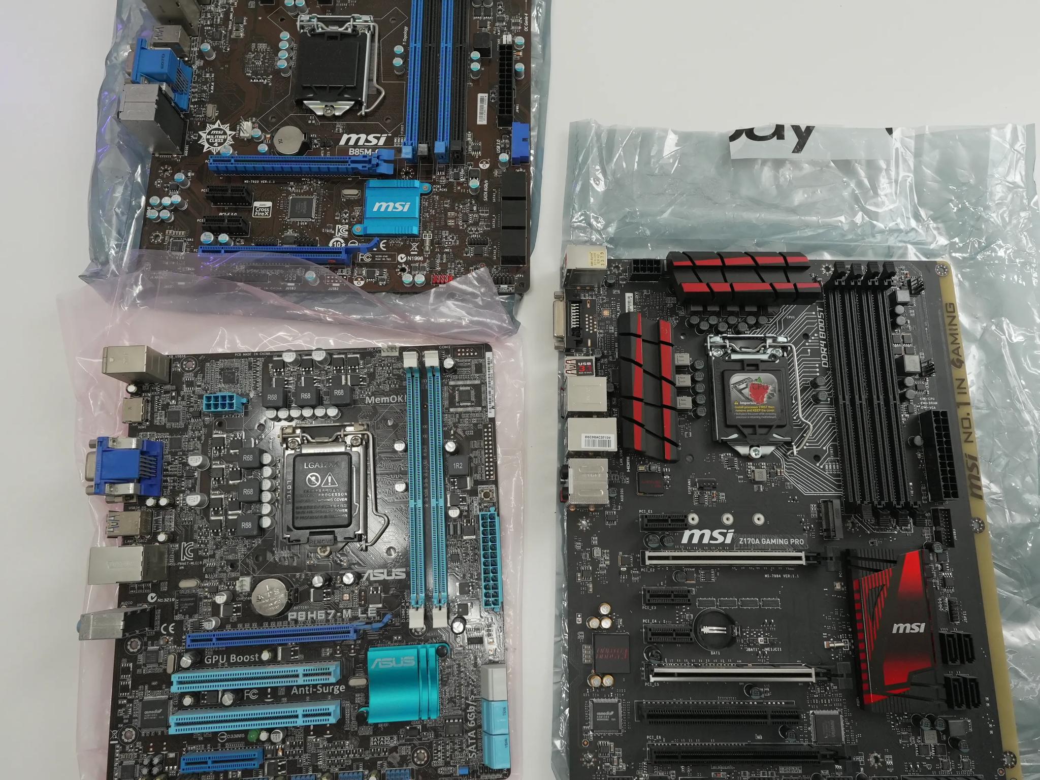 3x INTEL Motherboards | AS-IS/UNTESTED | NO BENT PINS