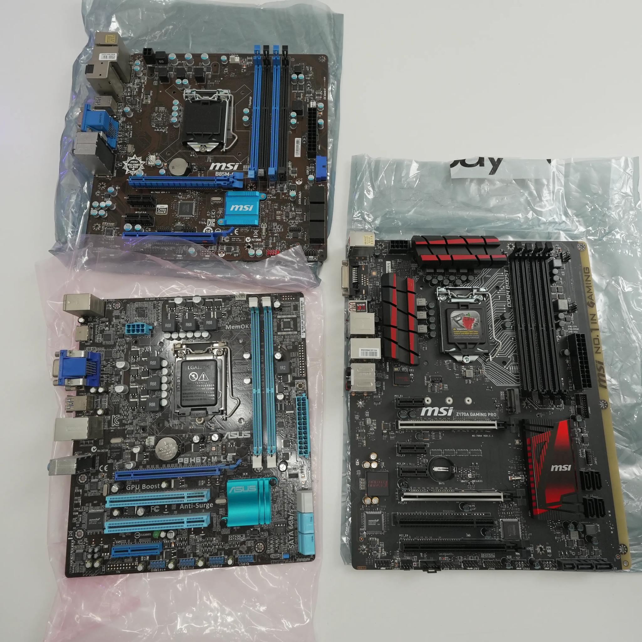 3x INTEL Motherboards | AS-IS/UNTESTED | NO BENT PINS